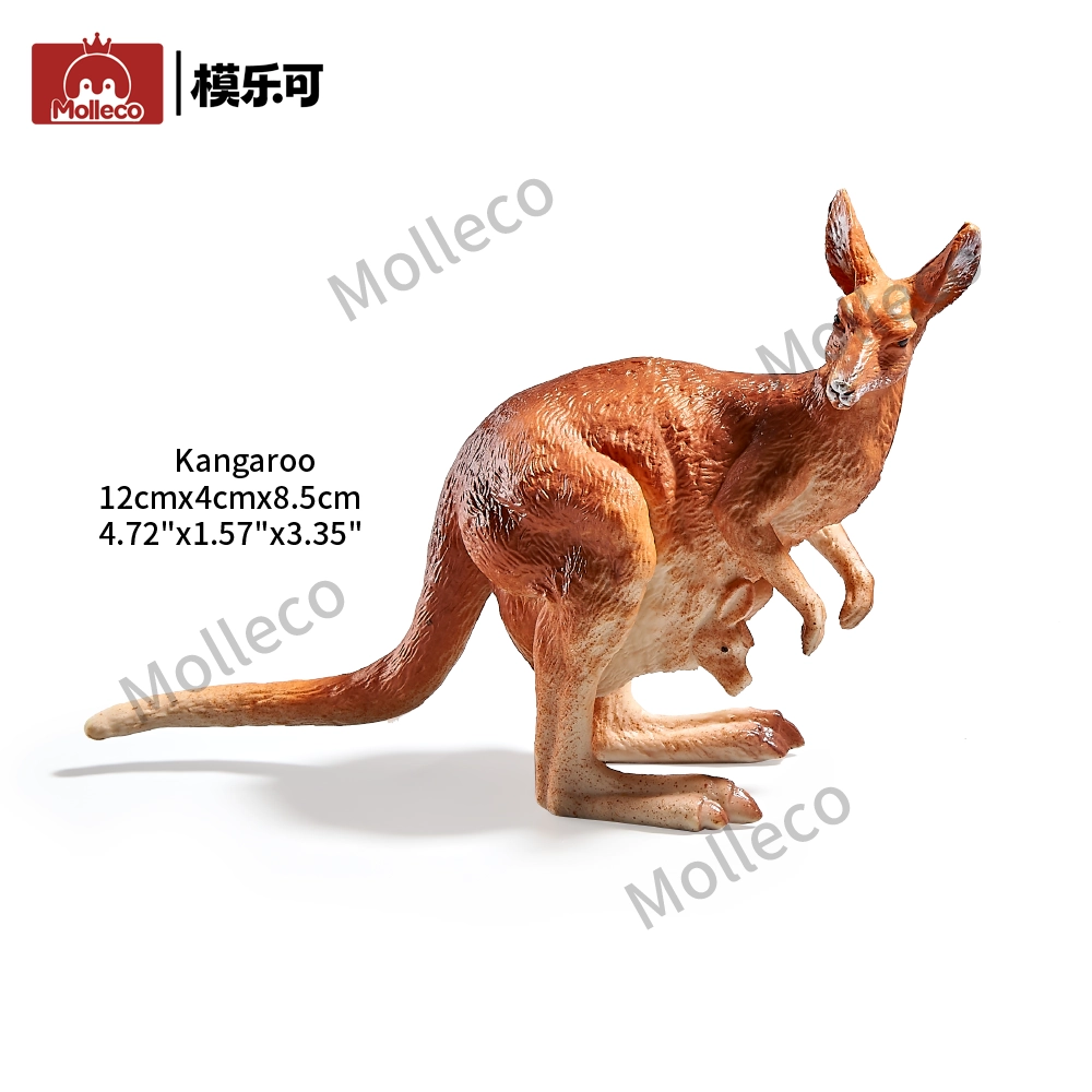 Molleco Animal Figure Toys for Kids and Children  kangaroo CP029-2