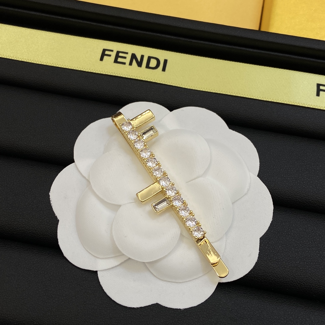 TOP FENDI FENDI FF Motif Hairclips