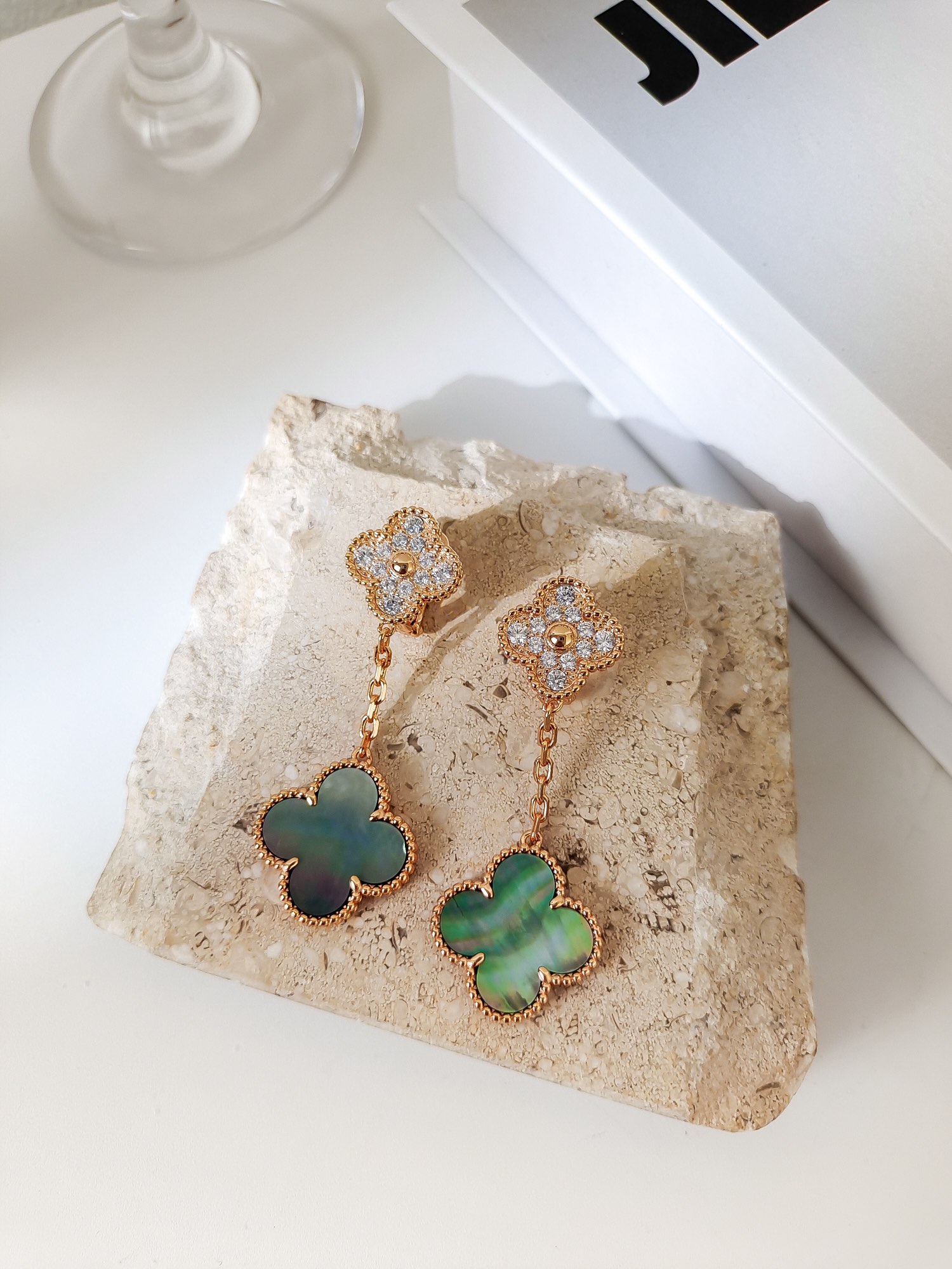 TOP Van Cleef & Arpels Earrings-Green