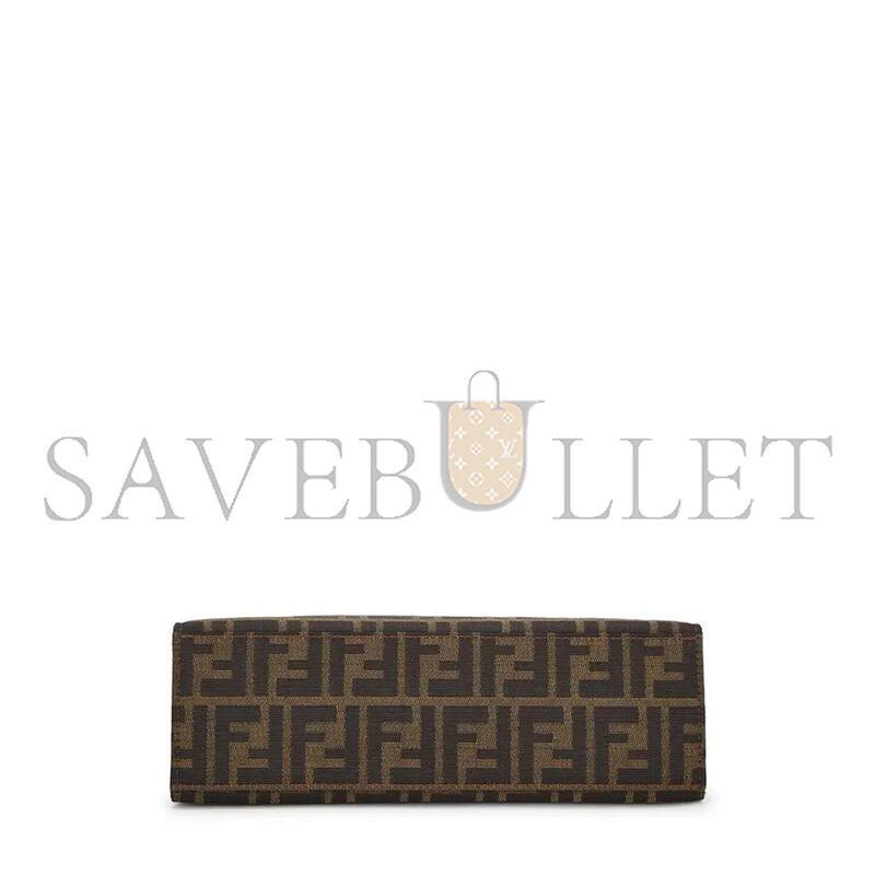 FENDI SMALL ZUCCA CANVAS SHOPPING TOTE BAG (28*20*8cm)