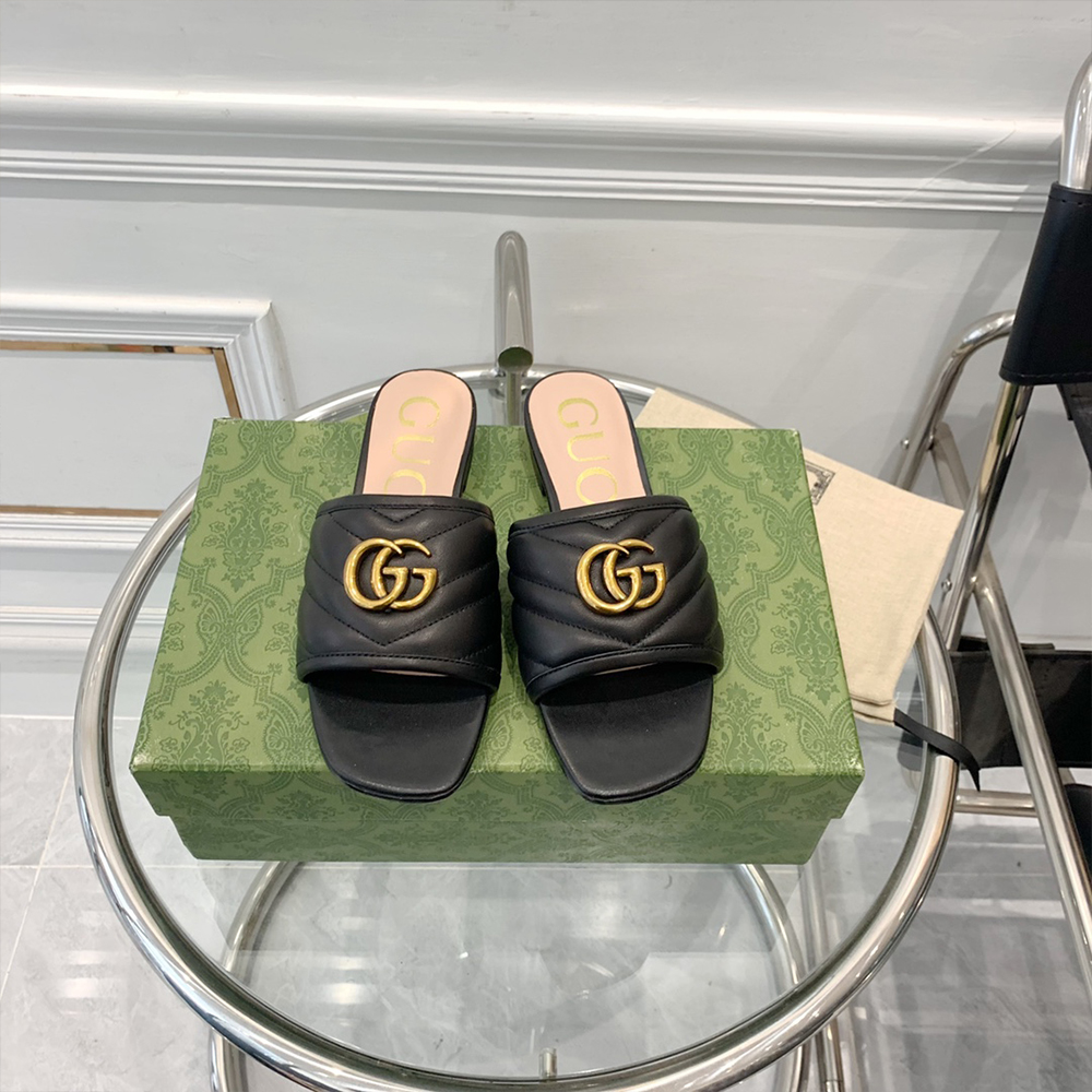 Gucci Double G leather sandals (Replica)