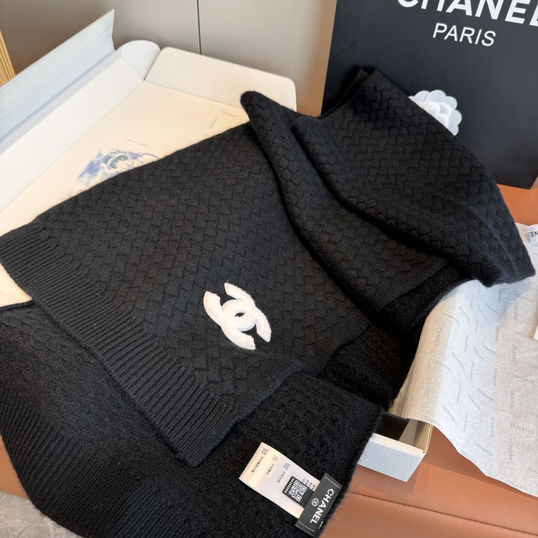TOP Chanel Cashmere Scarf 30×180 cm - 2 Colors