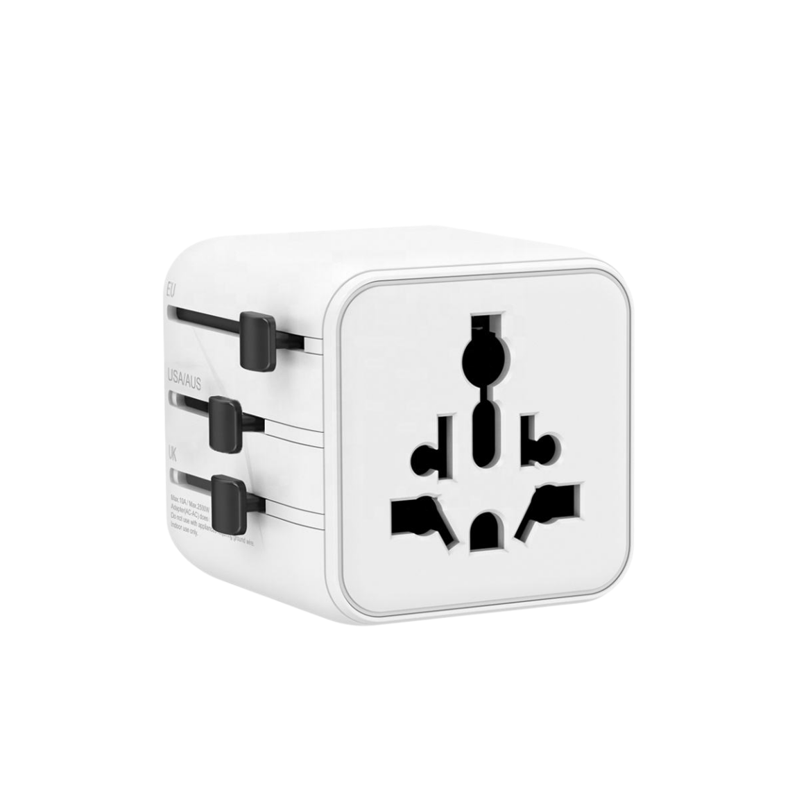 Mini Overseas Travel Power with Power Bank Converter Adapter 2AC Sockets Worldwide Charging Universal Plug Adapter for Travel