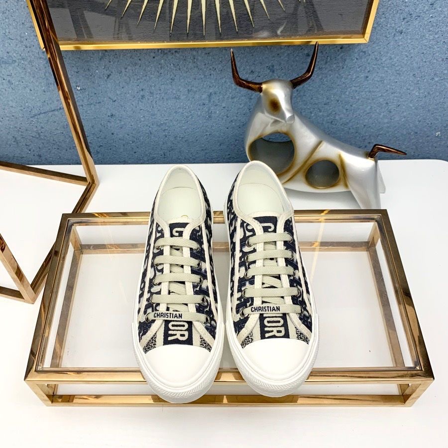 TOP Christian Dior Canvas Oblique Walk'N'Christian Dior Low Sneakers - 11 Colors