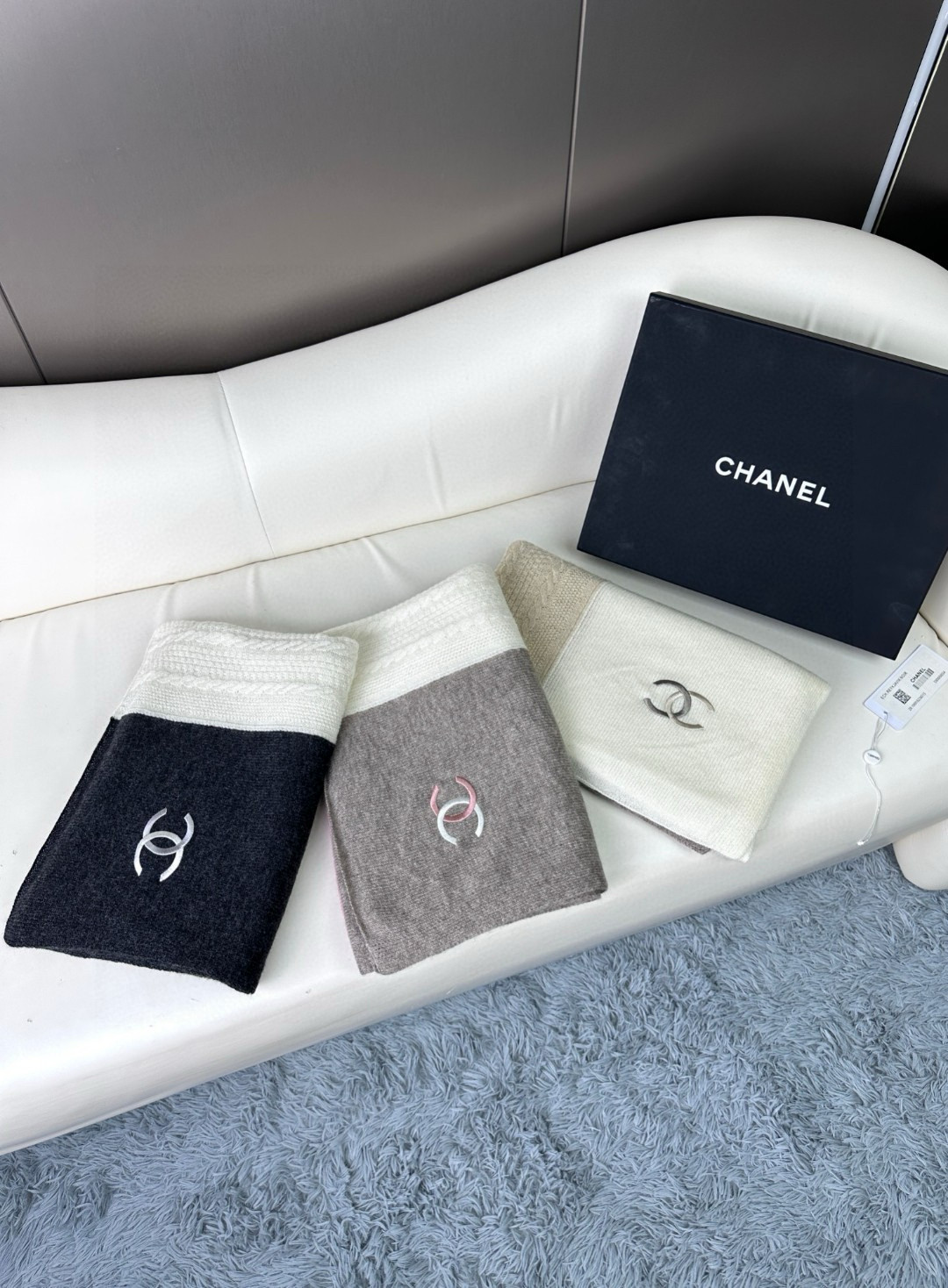 TOP Chanel Scarf with Color Matching 70x195 cm - 3 Colors