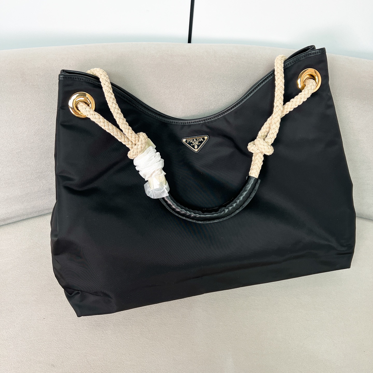 TOP PRADA Mariner Tote Bag Re-Nylon 48x39x14cm - 4 Color