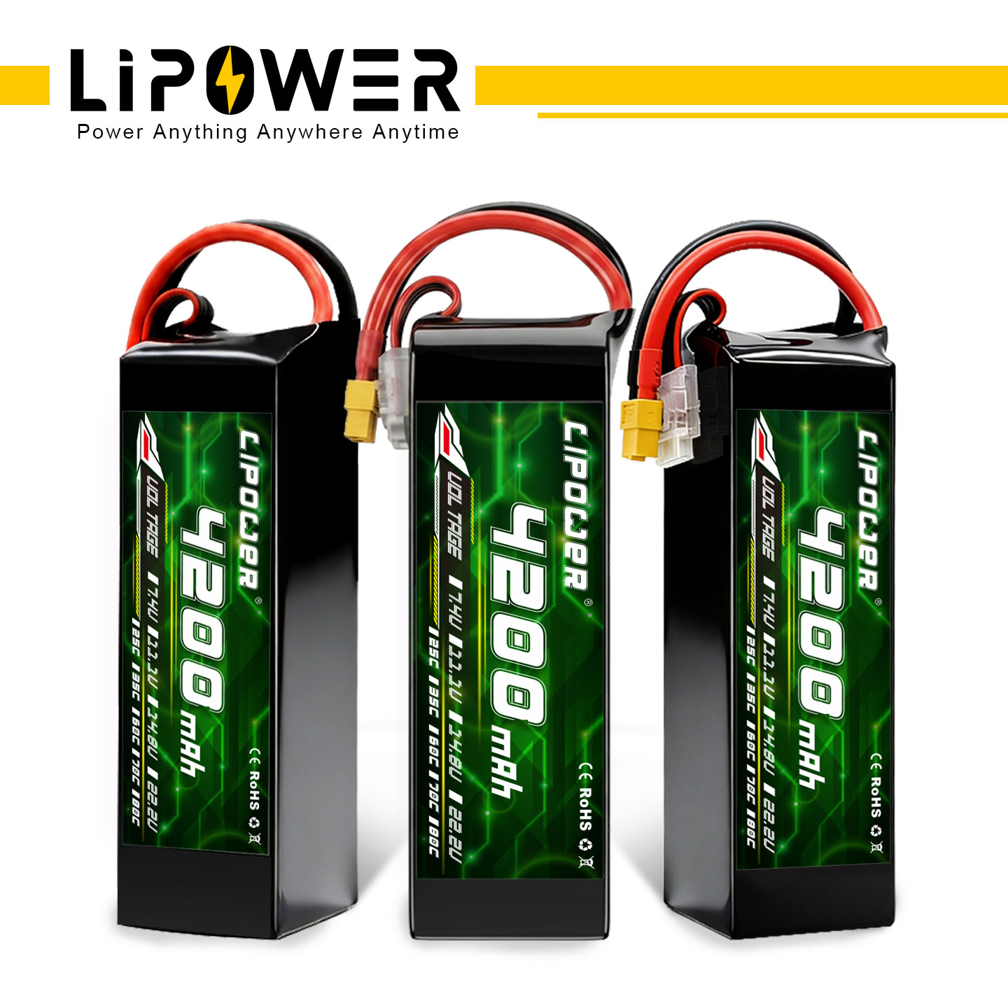 LIPOWER high-density battery  4200mAh 100C battery - lipowbattery