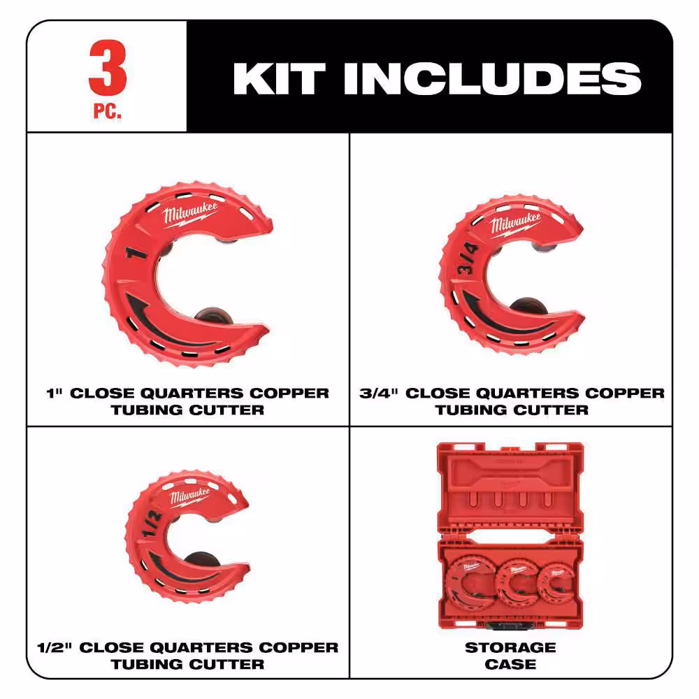Close Quarters Tubing Cutter Set (3-Piece)