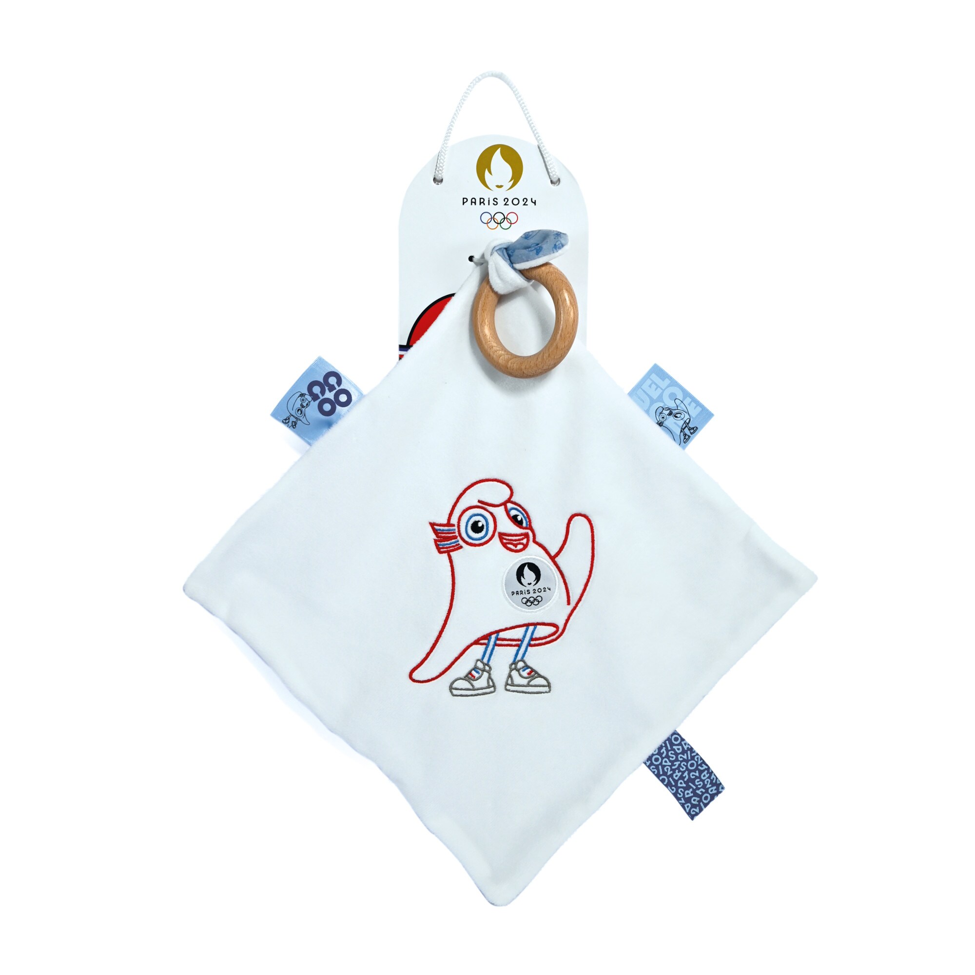 Paris 2024 Olympics Doudou With Wooden Ring