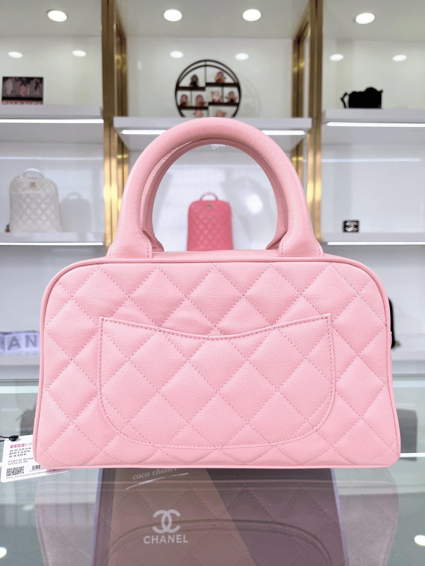 TOP CHANEL Bowler Mini Bag - Pink