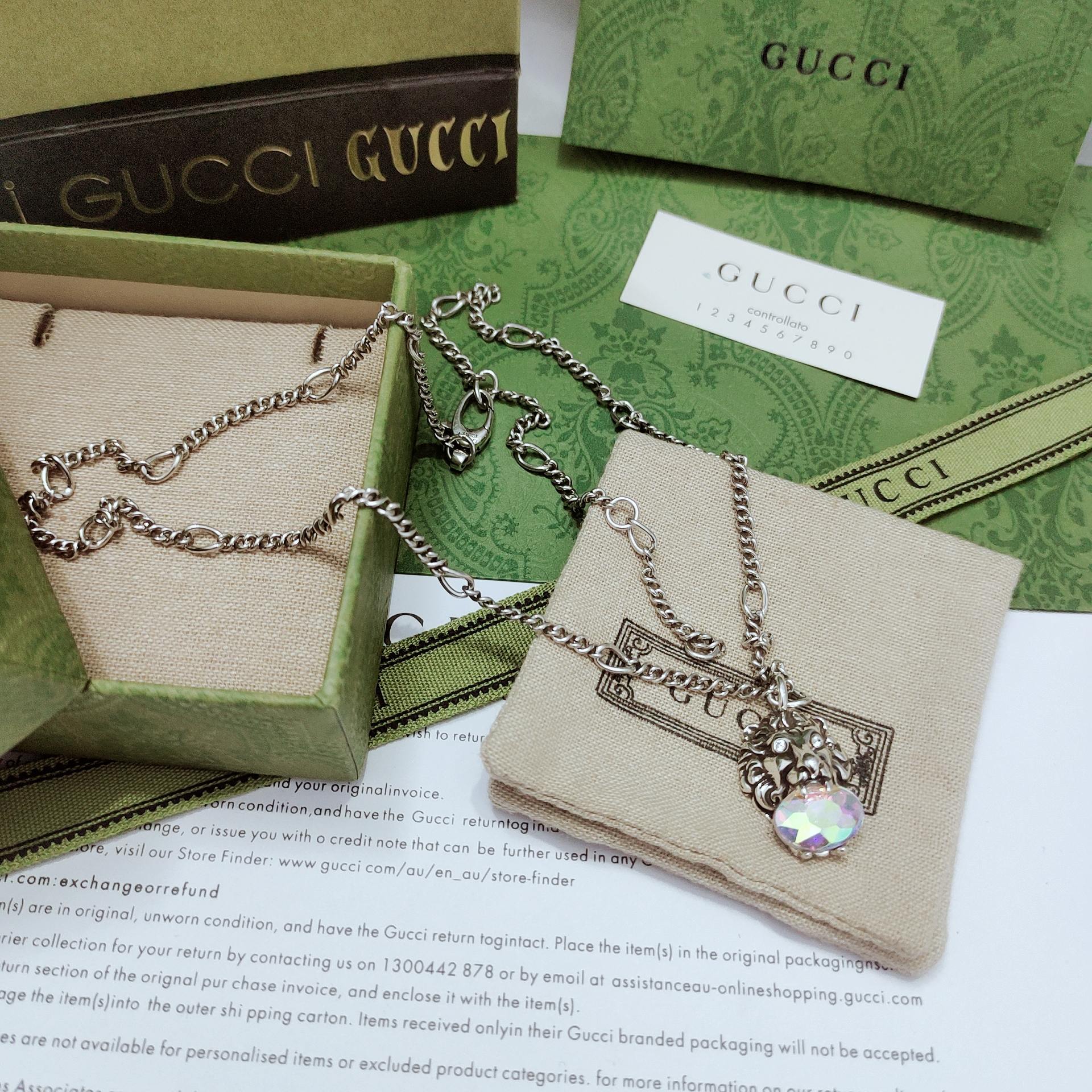 TOP GUCCI  Necklace - Sliver