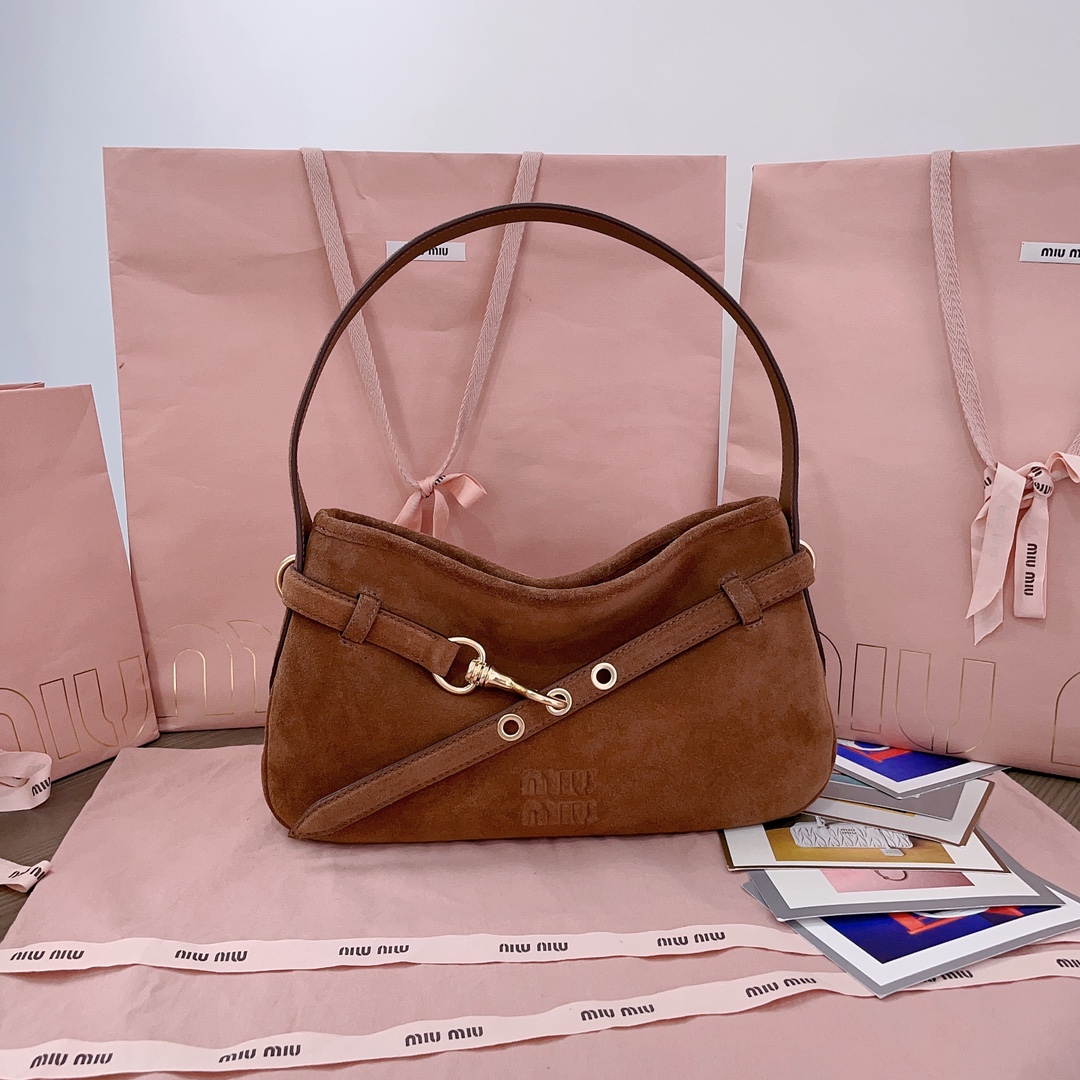 TOP Miu Miu Aventure Handbags Suede Leather 33X19X5CM/ 40X24X7CM - 2 Colour