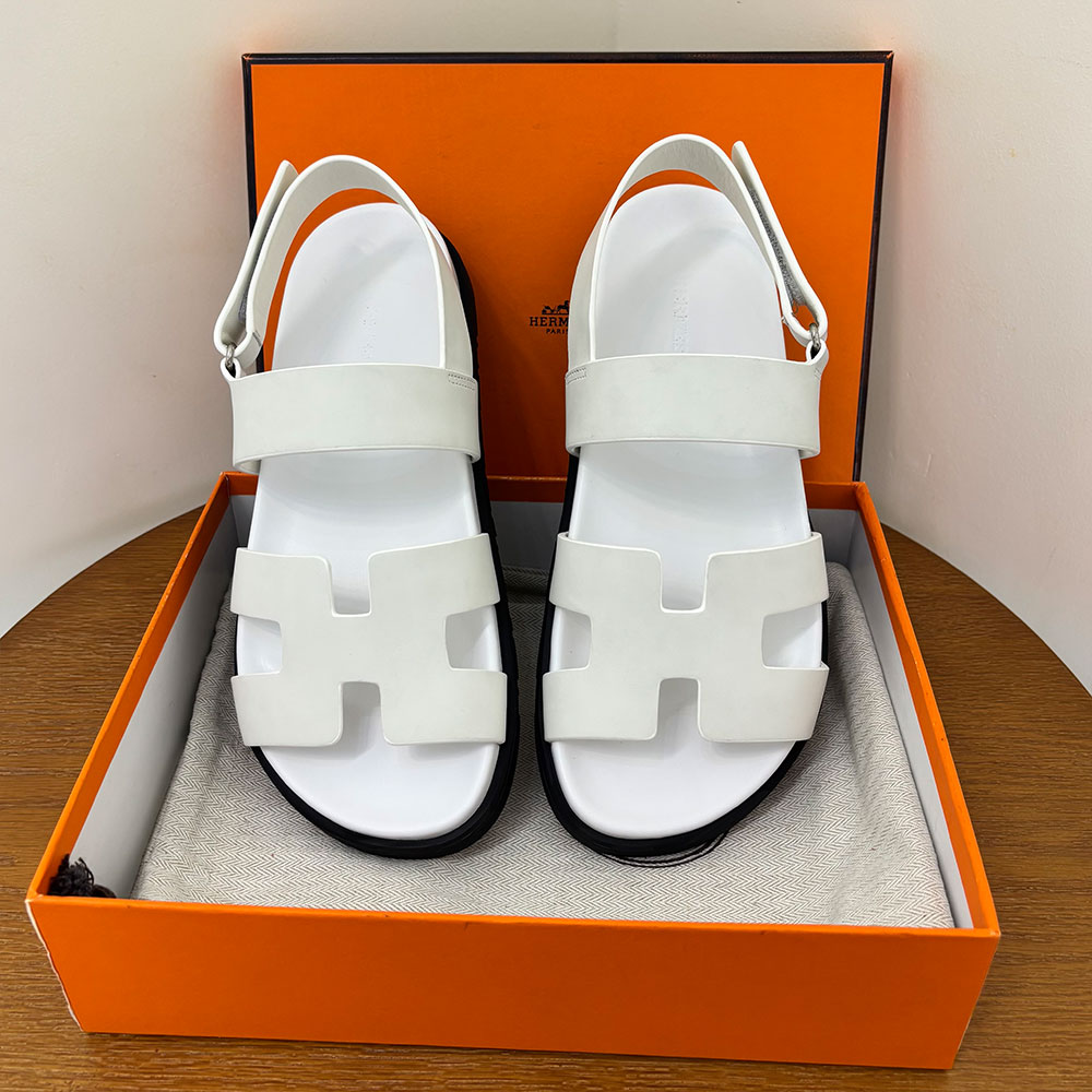 Hermès Chypre leather sandals （Replica）
