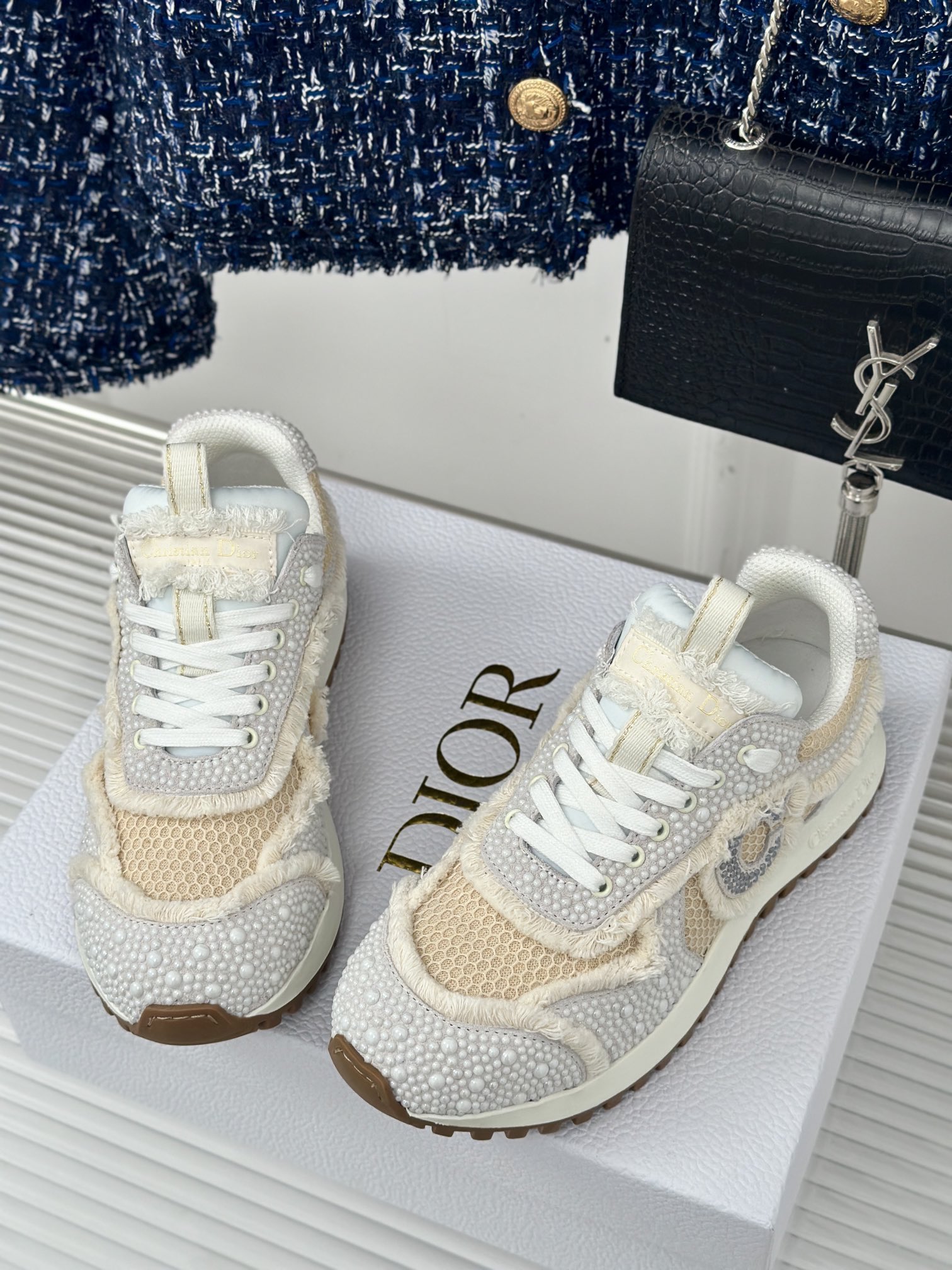 TOP Christian Dior Pearl Casual Sports Shoes - 2 Colors