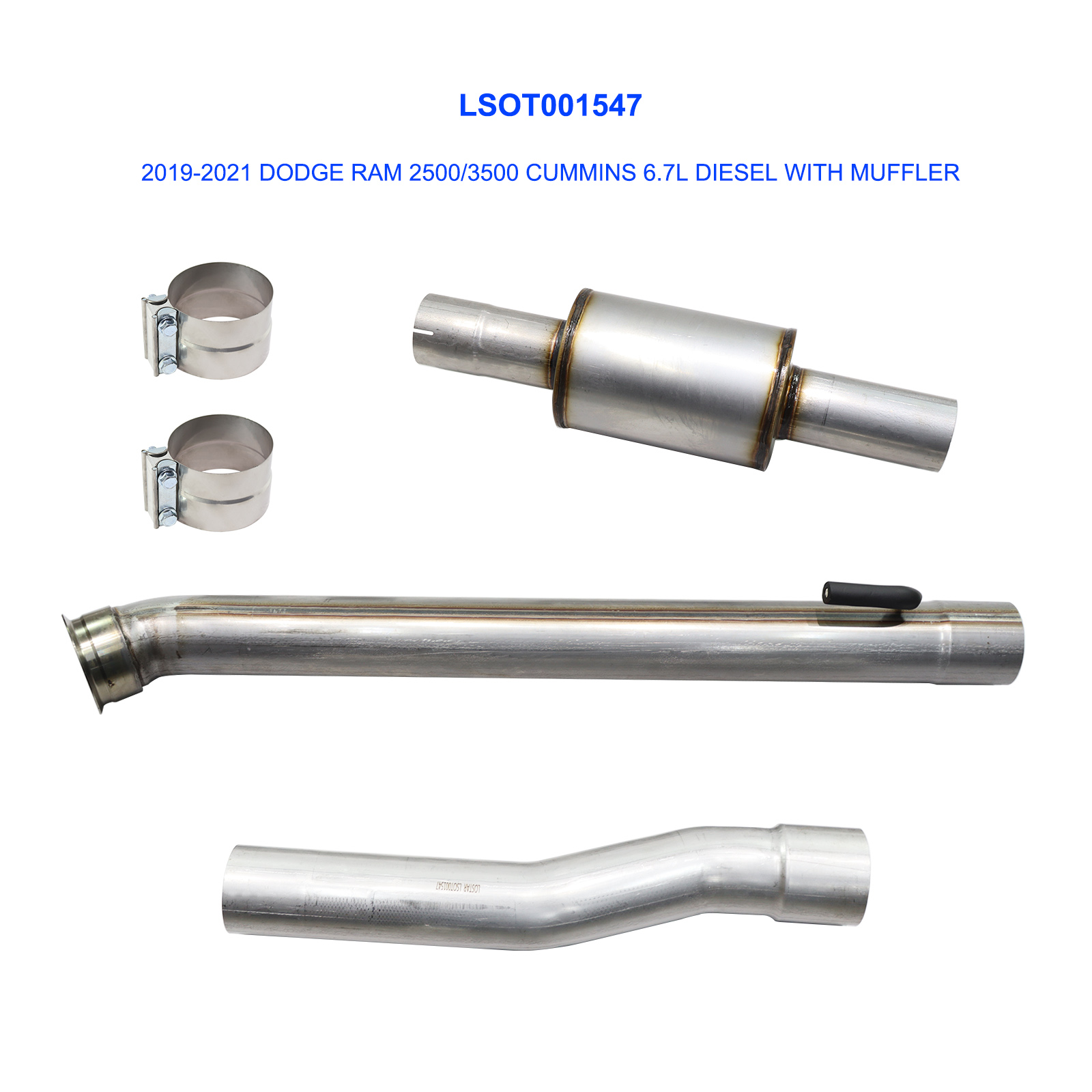 （w/Flexpipe-Back+Muffler） 2019-2021 Dodge Ram 2500/3500 Cummins 6.7 Diesel