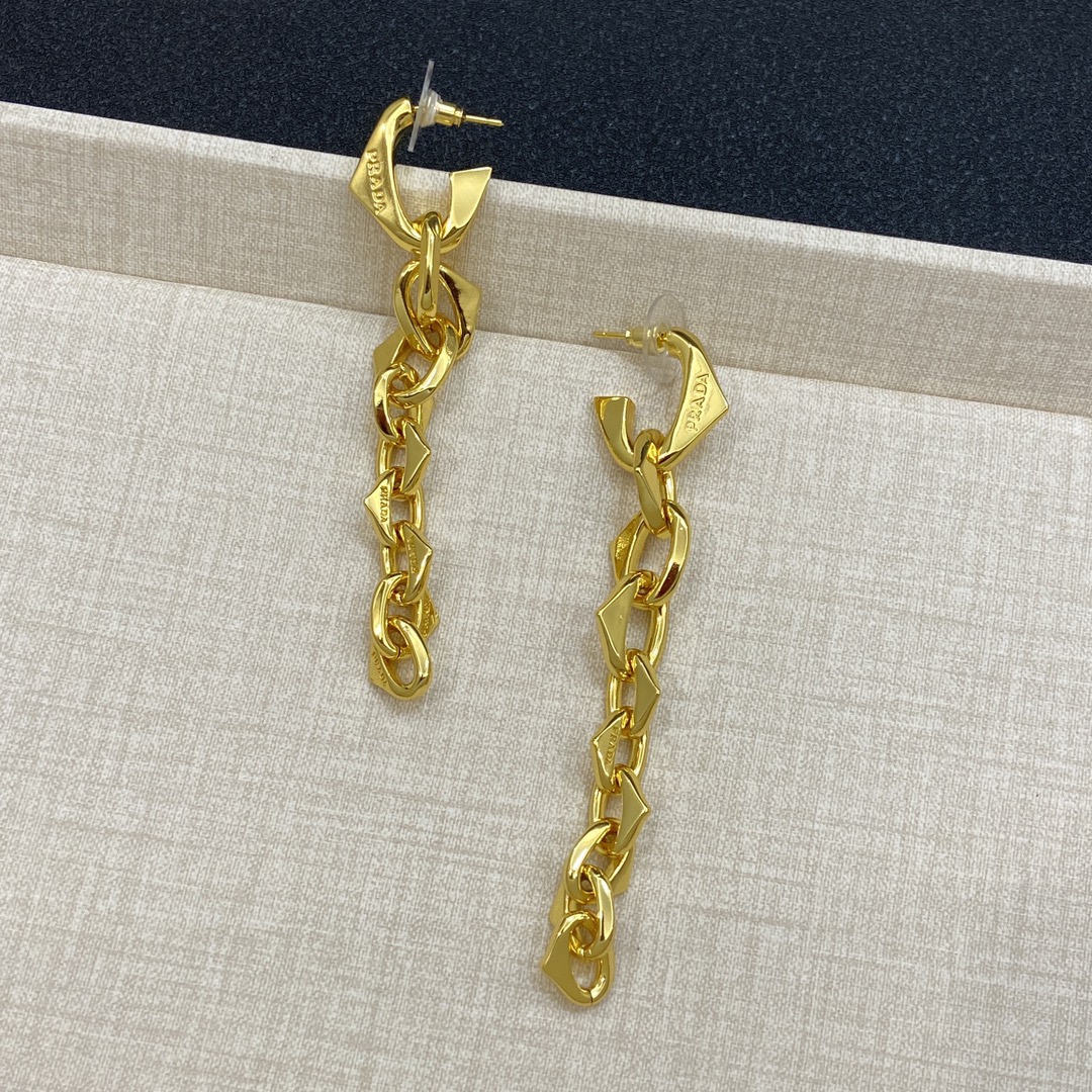 TOP PRADA Earrings - Gold
