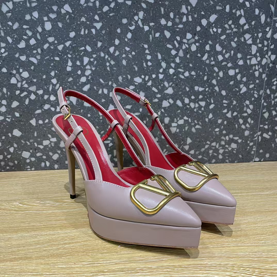 TOP VALENTINO 10.3cm High Heel Pumps - Pink