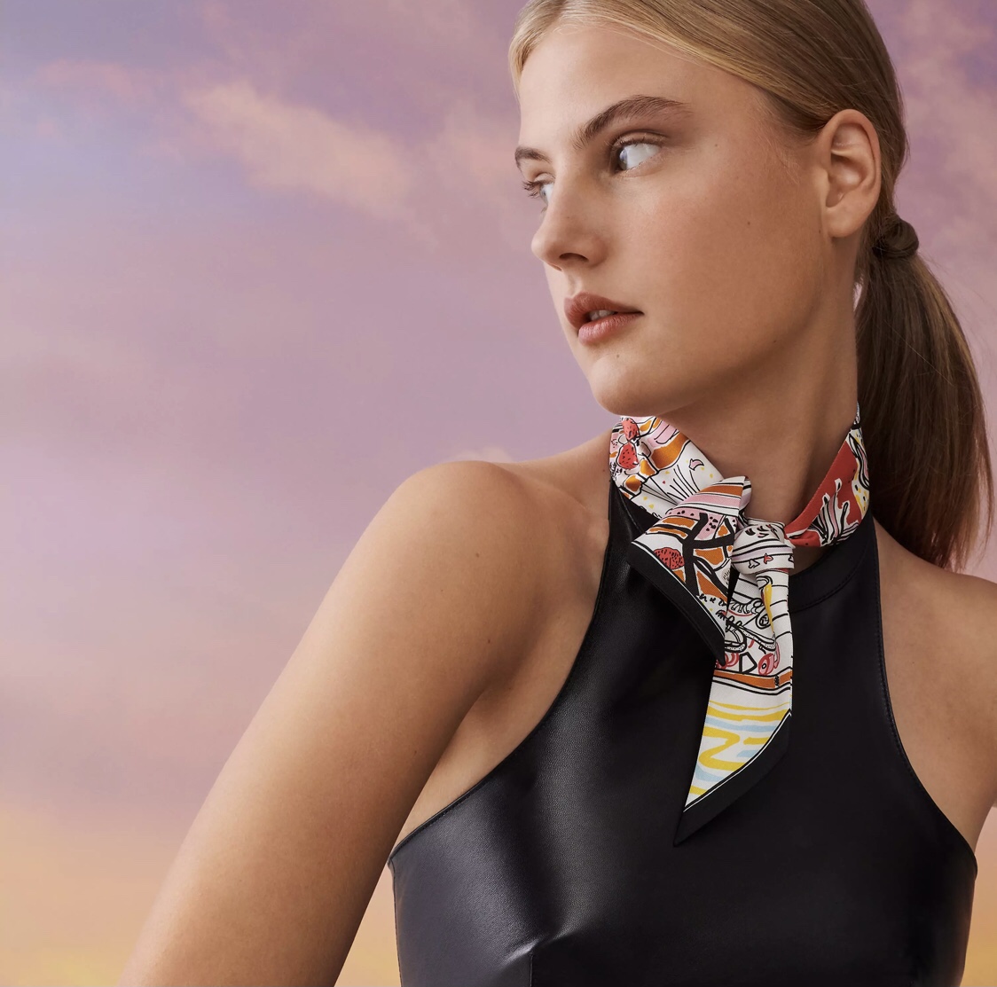 TOP HERMES Cavalcades Twilly Scarf 5x86cm - 3 Color