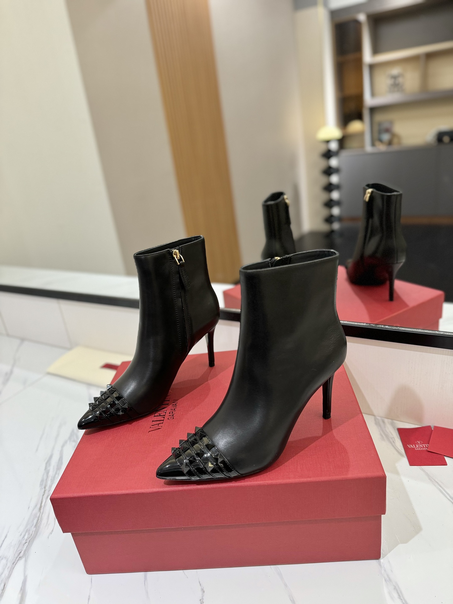 TOP VALENTINO GARAVANI 8cm High Heel Boots  - 4 Color