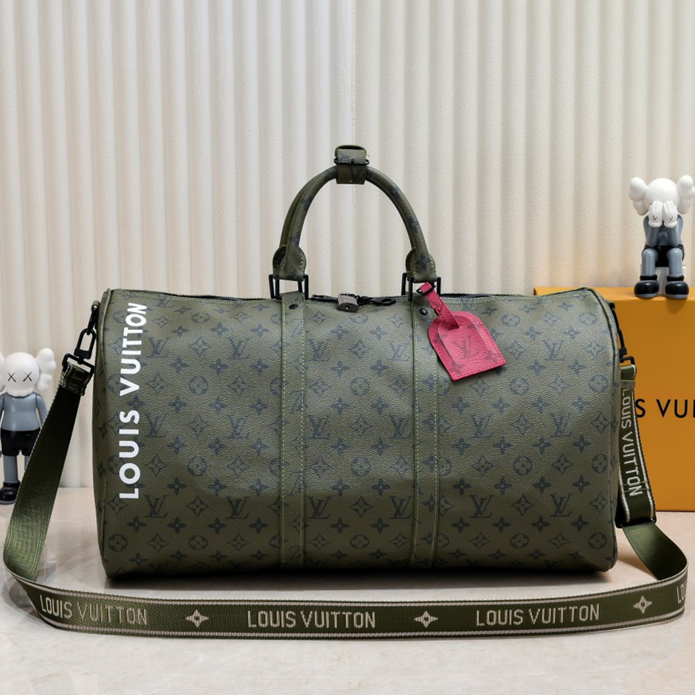 Louis Vuitton Military Green Kepall45 Travel Bag (10A Mirror Version)