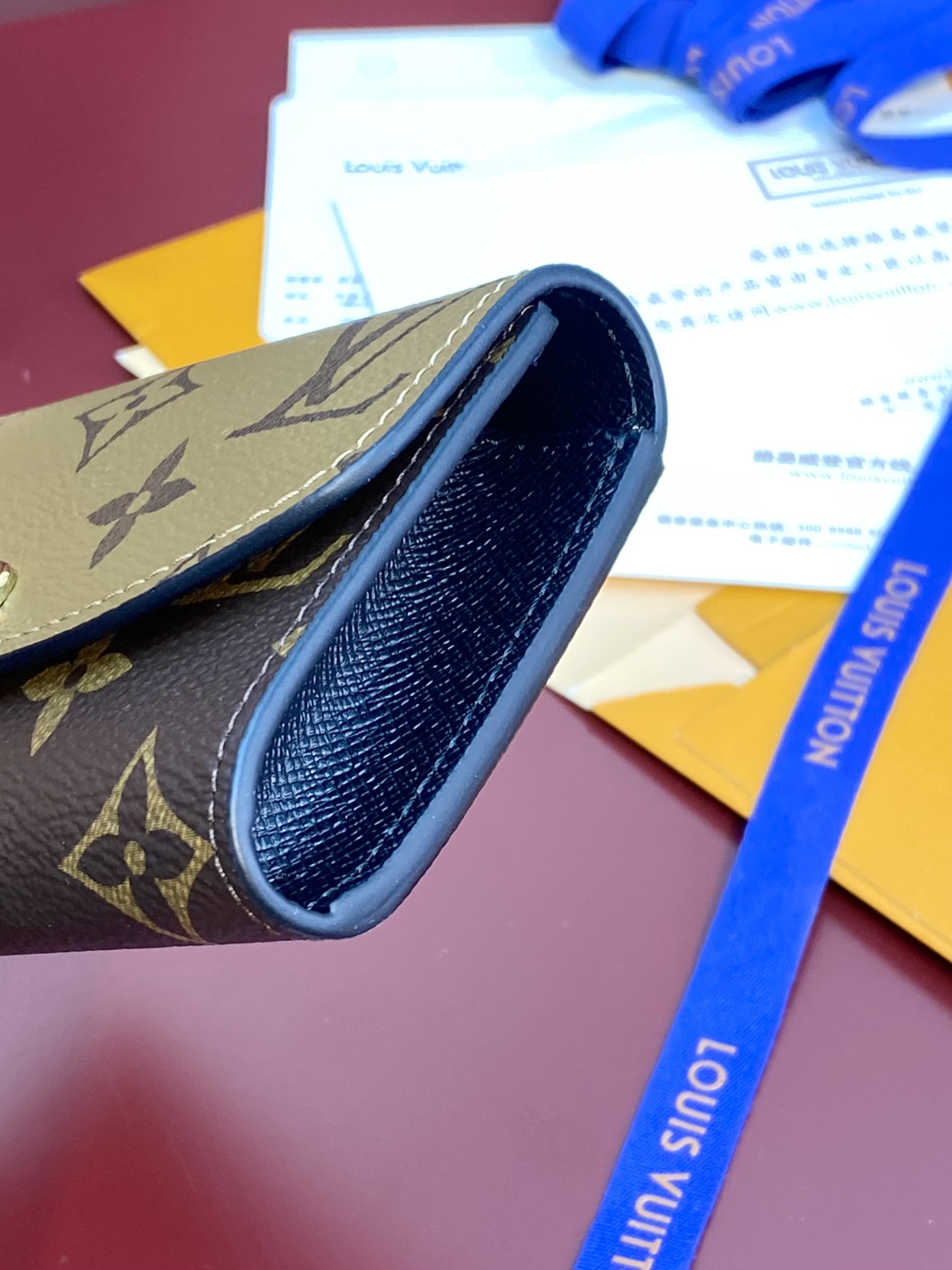 TOP Louis Vuitton LV Rosalie Coin Purse Monogram Reverse Canvas 11x8x2.5cm - Khaki/Brown