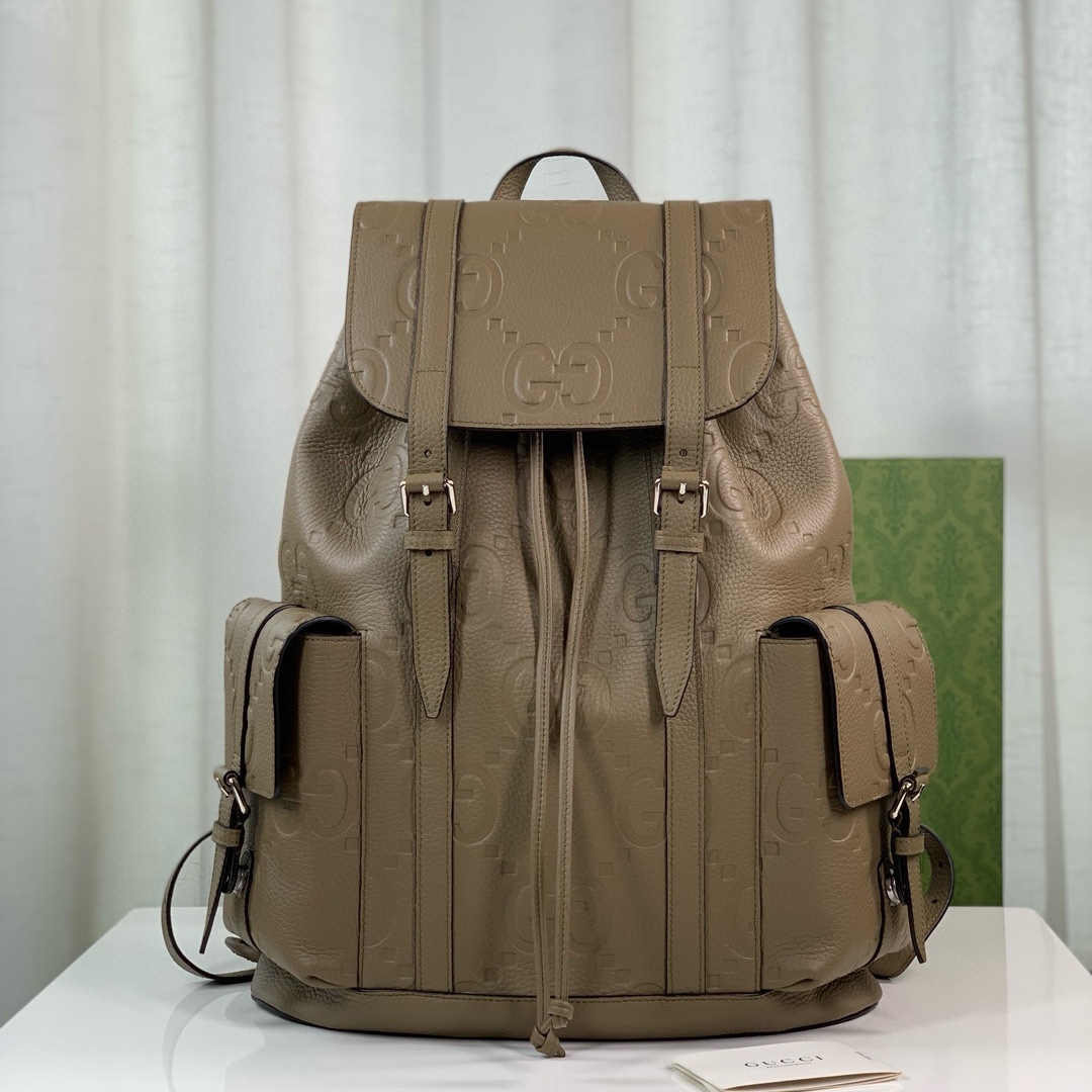 TOP GUCCI GG Leather Backpack 34X41X12CM - 2 Colors