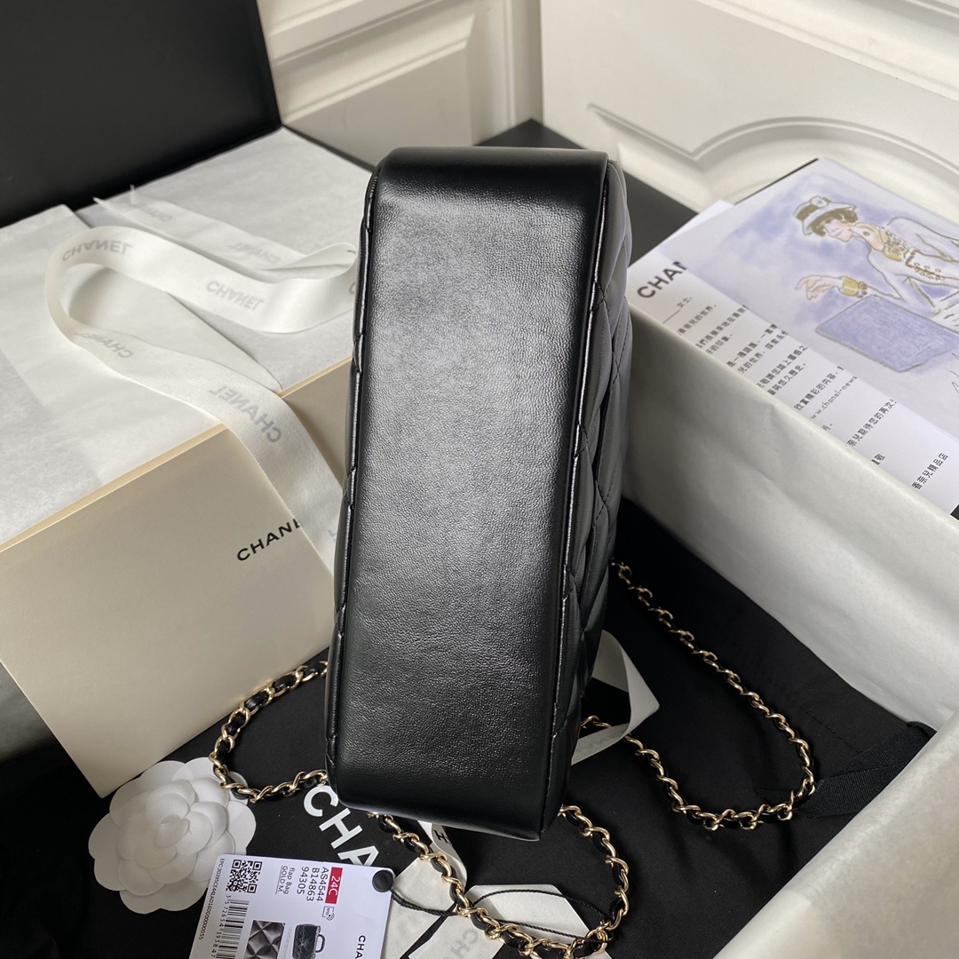 TOP CHANEL Oil Wax Handle Cover Bags 14×20×7am/18×25×8cm - 3 Colour&GHW