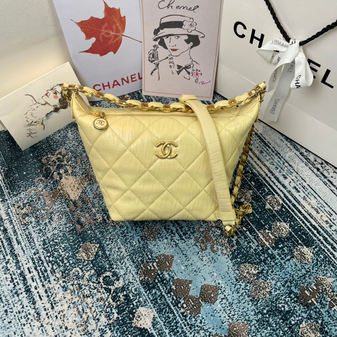 TOP CHANEL Hobo Bag Small - Yellow