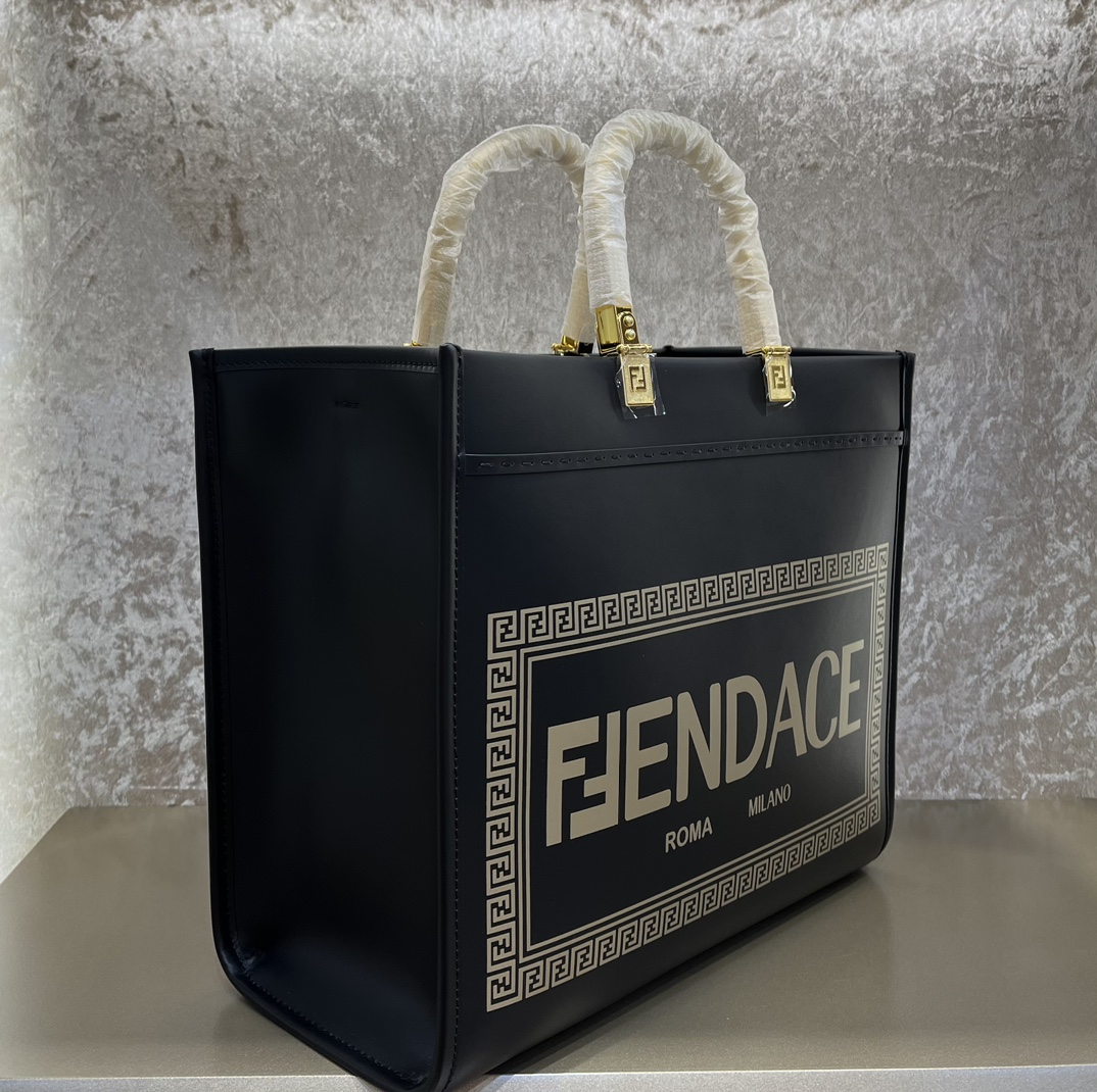 TOP FENDI x VERSACE Sunshine Bag 35x17x31cm - Black