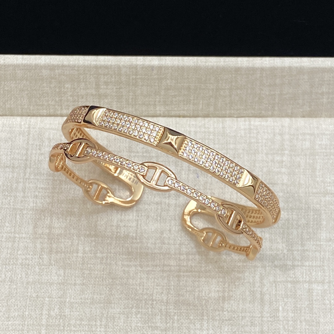 TOP HERMES Bracelet - Rose Gold