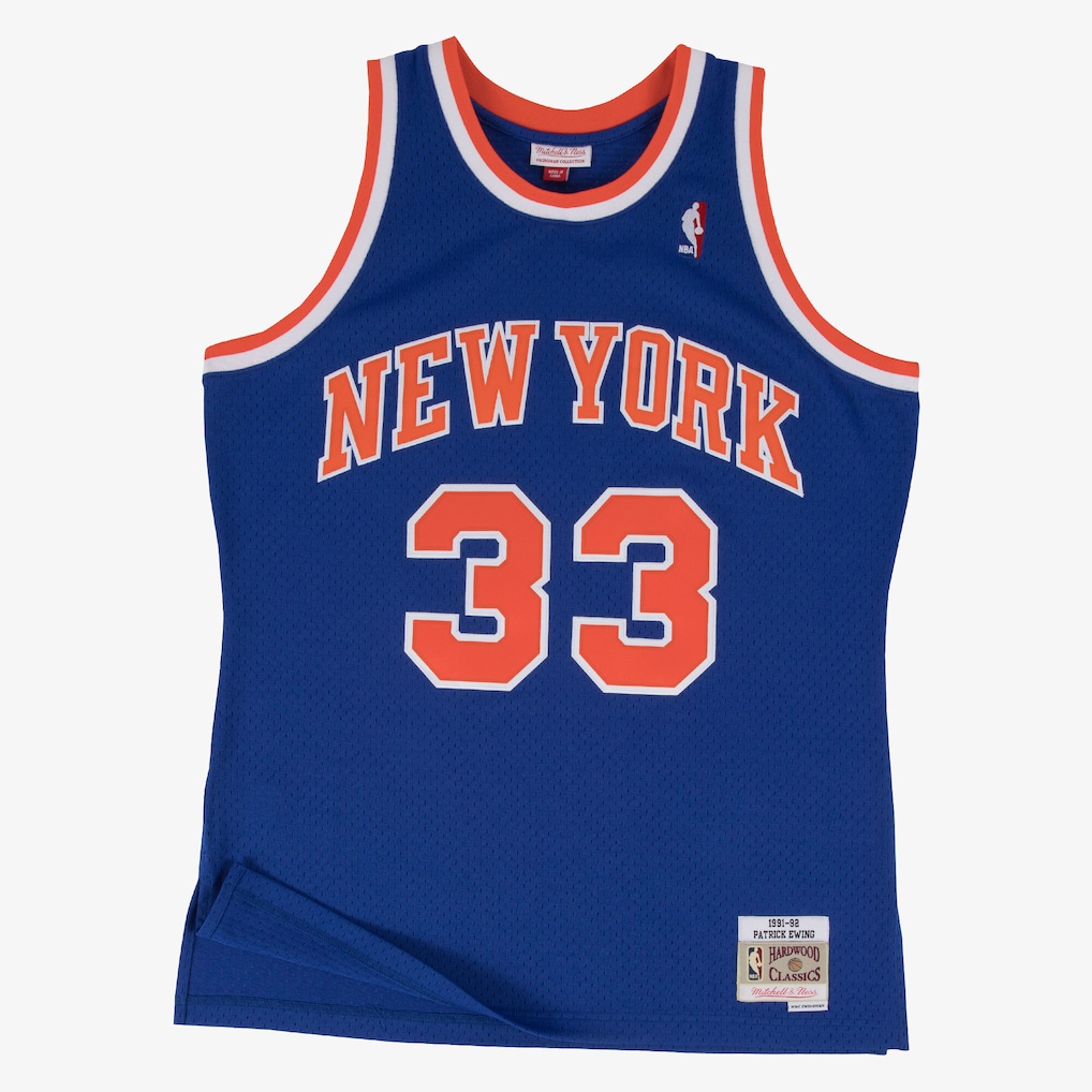 Patrick Ewing New York Knicks 1991-92 Retro Jersey - Blue