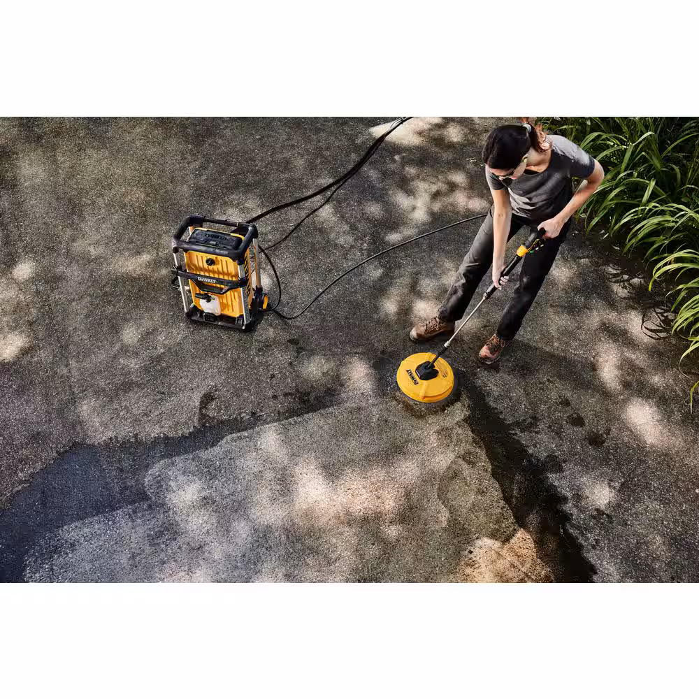 12 in. Rotating Driveway and Sidewalk Surface Cleaner Pressure Washer Attachment (3000 PSI MAX)