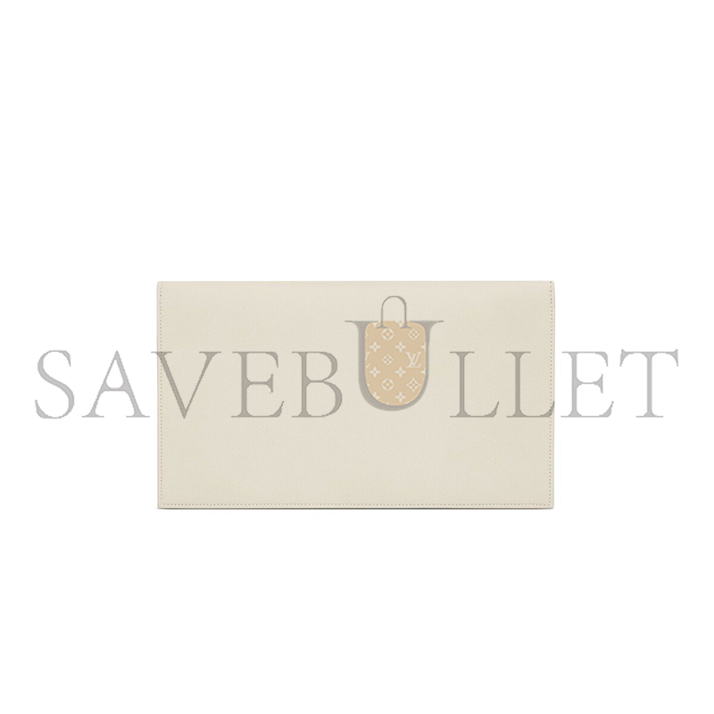YSL UPTOWN POUCH IN GRAIN DE POUDRE LEATHER 5657391GF0J9207 (27*16*2cm)
