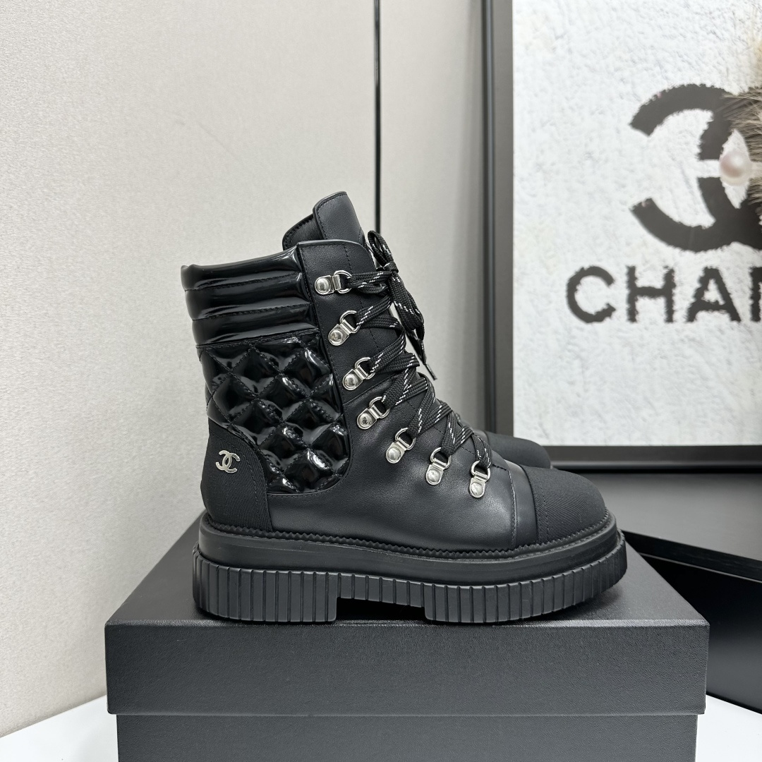TOP CHANEL Short Boots - Black