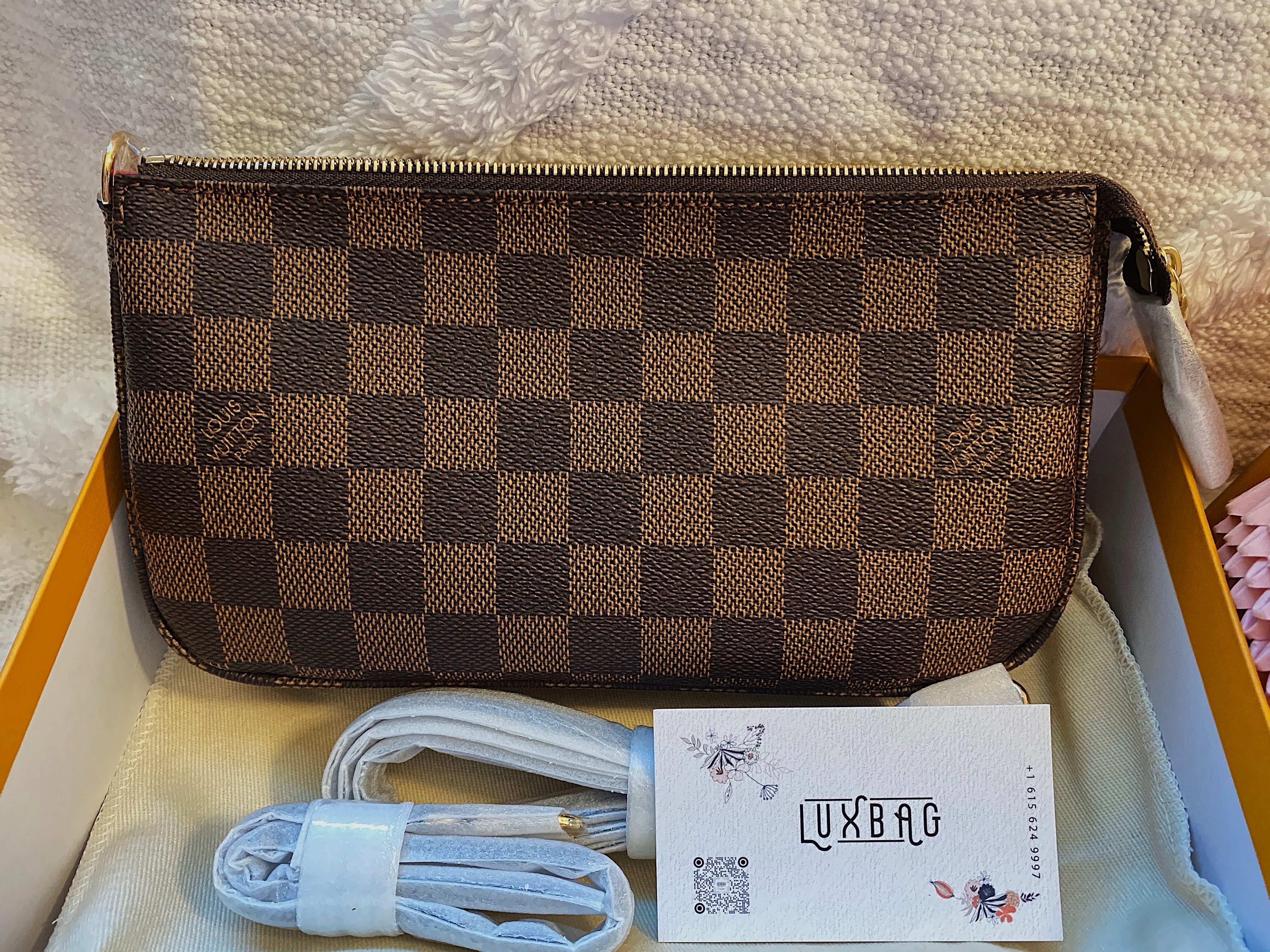 TOP Louis Vuitton LV LV Pochette Accessoires NM - Damier Ebene