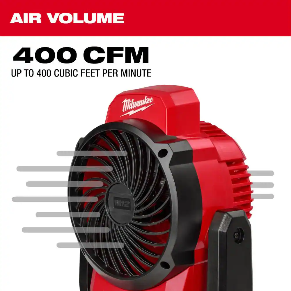 M12 12-Volt Lithium-Ion Cordless Jobsite Fan (Tool-Only)