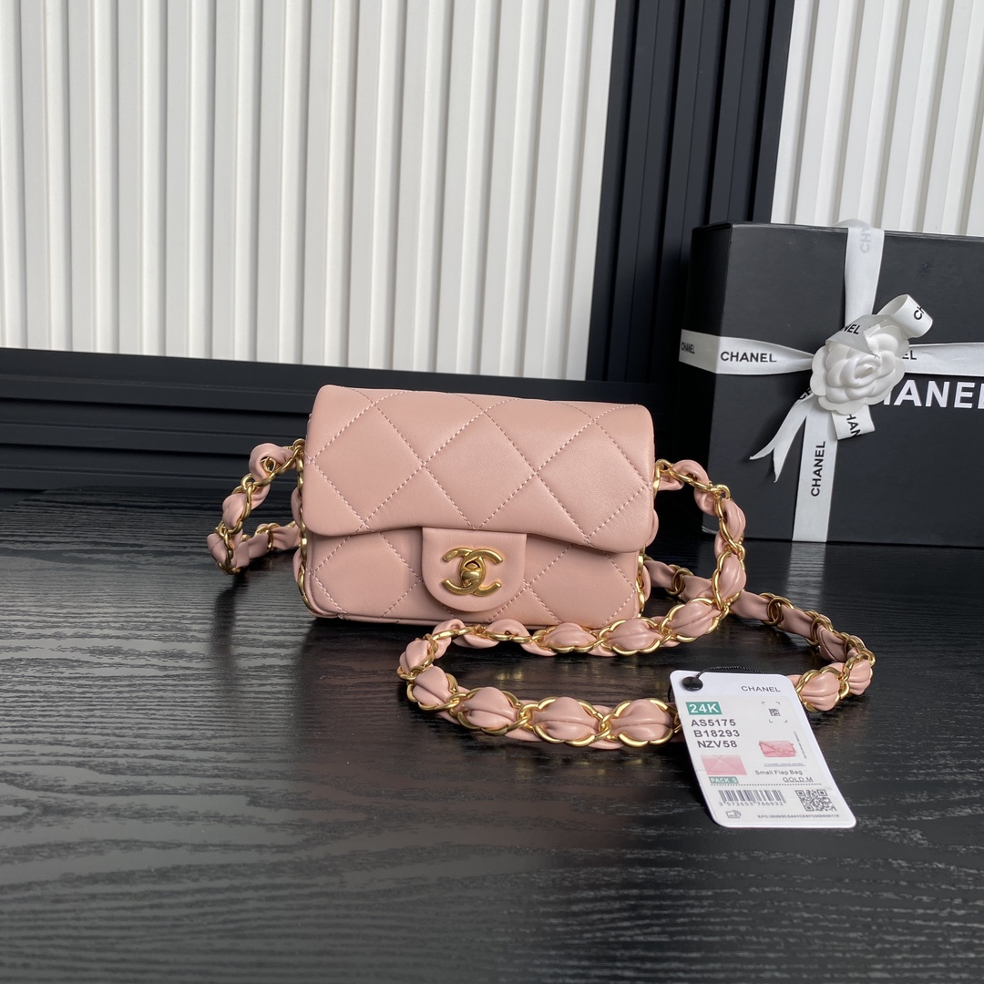 TOP CHANEL Flap Bag with Big Chain Strap 16cm/21cm/26cm - 3 Color