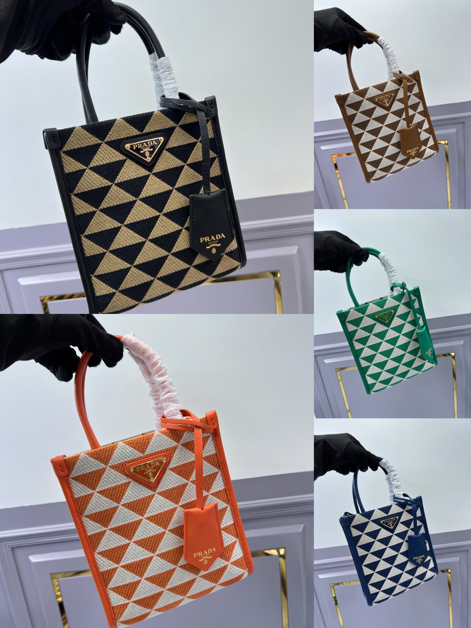 TOP PRADA Symbole Tote Bag 19x6x17cm/22x9x28cm /39x31x11cm - 5 Color