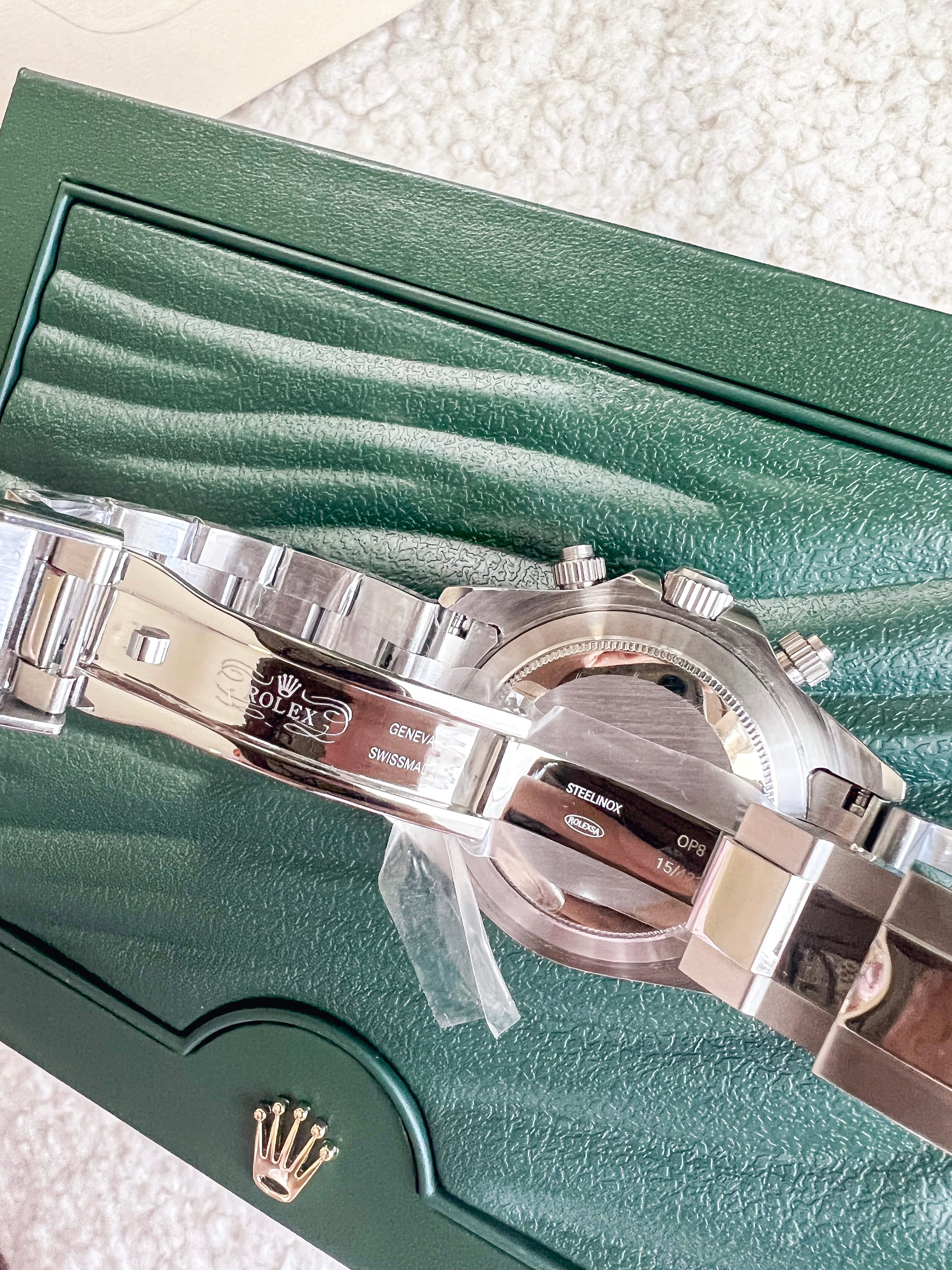 TOP ROLEX Daytona Chronograph White Dial - Silver