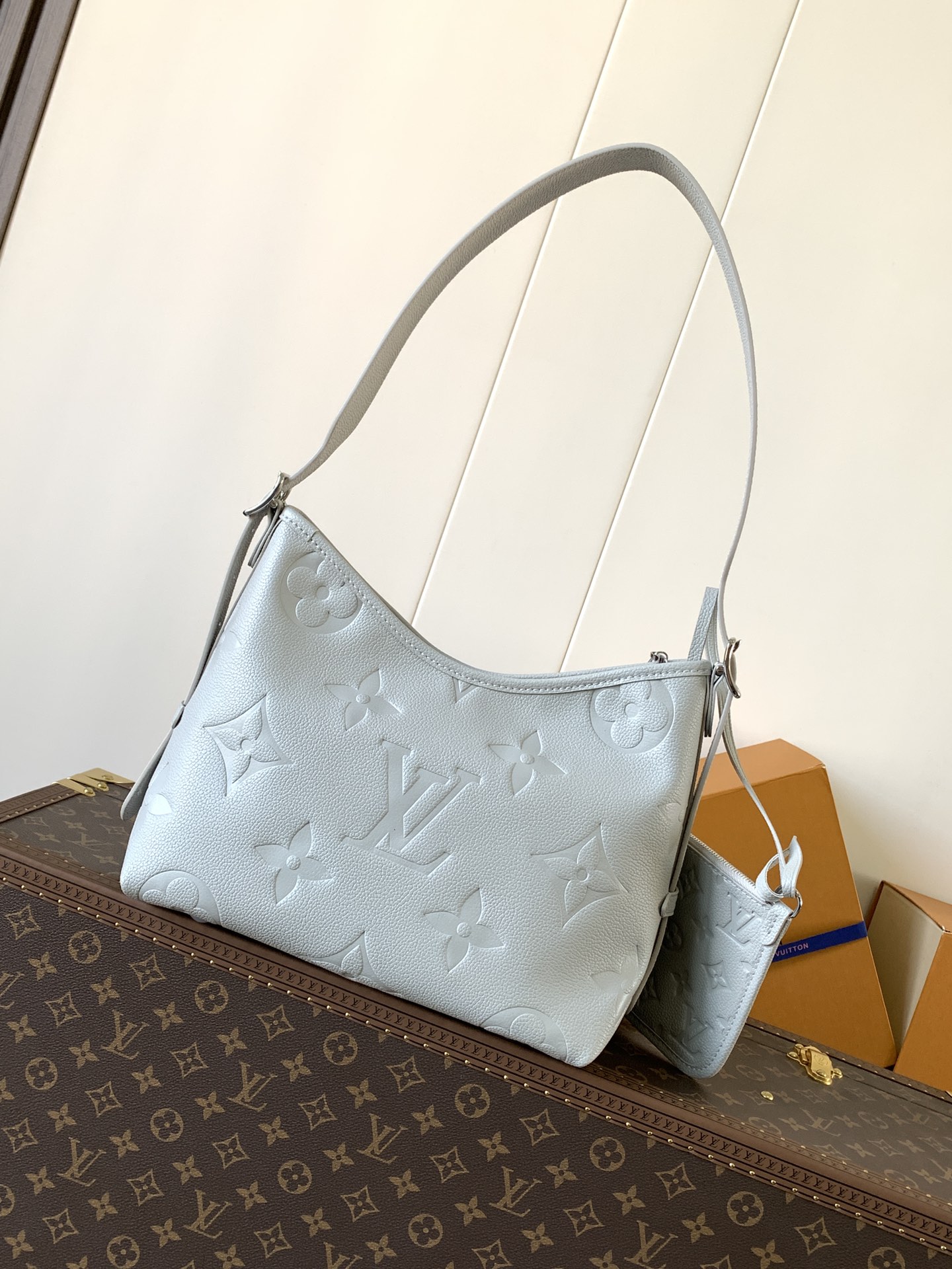 TOP Louis Vuitton LV Carryall Bag 29x24x12cm - Grey