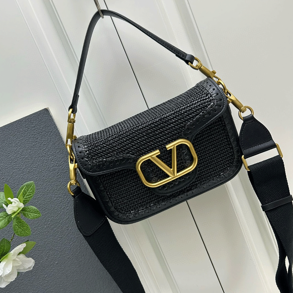 Valentino Garavanialltimewoven leather shoulder bag（10A Mirror Version）