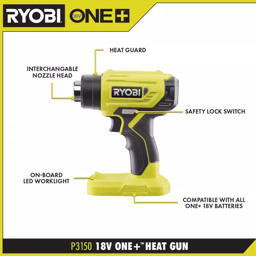 ONE+ 18V Cordless Heat Gun (Tool Only)