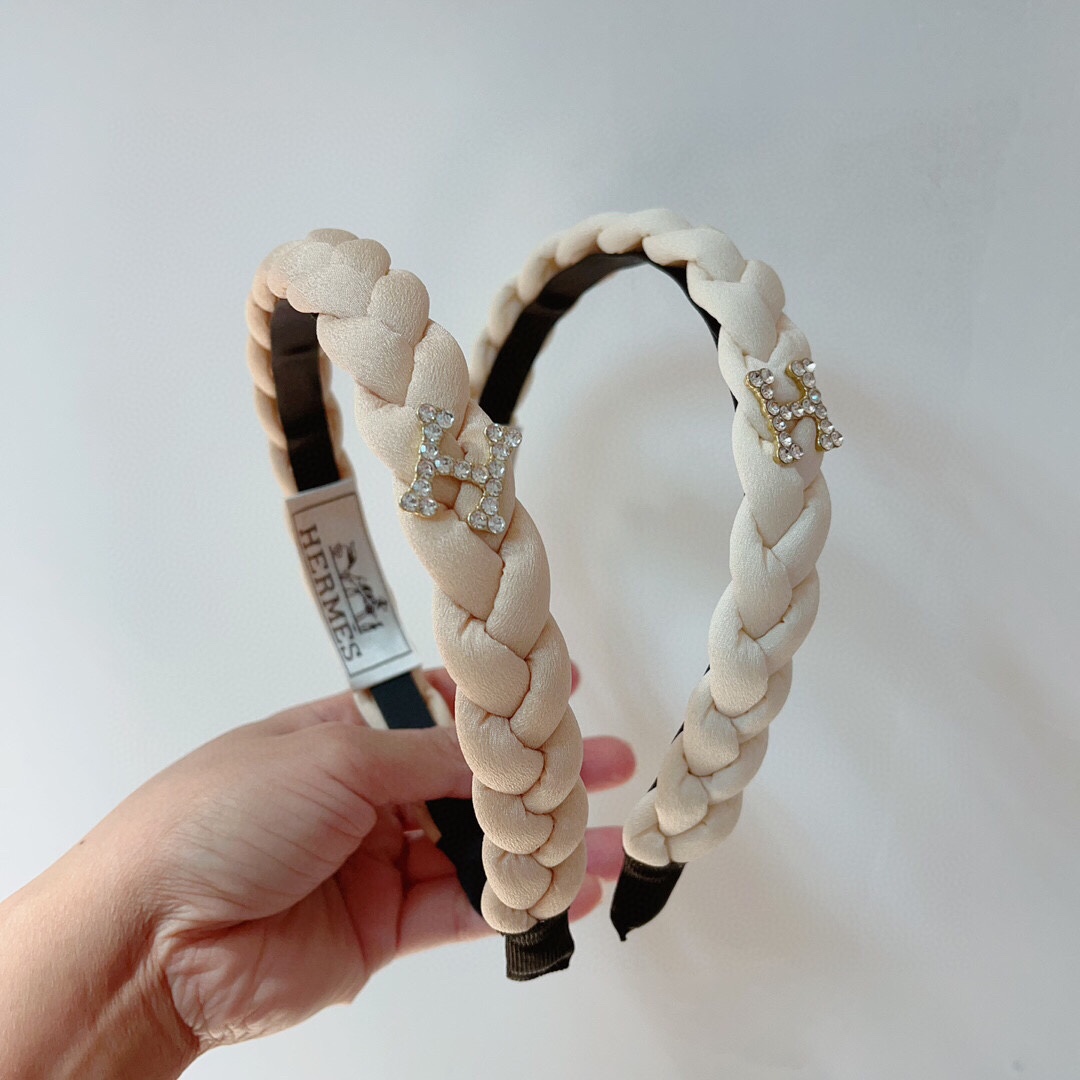 TOP HERMES New Custom - Made Hairband Two Colors