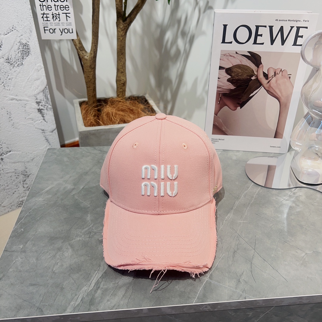 TOP Miu Miu Baseball Cap - 2 Colour