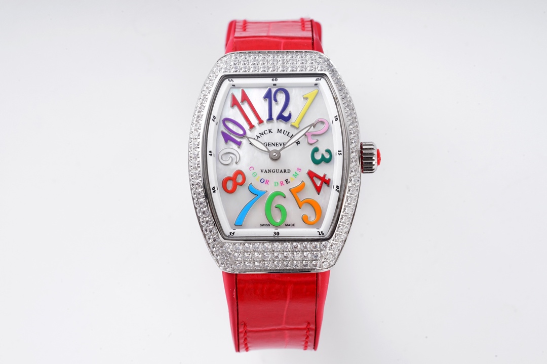 TOP Franck Muller Cintrée Curvex Color Dream Watch 32mm-8 Colors