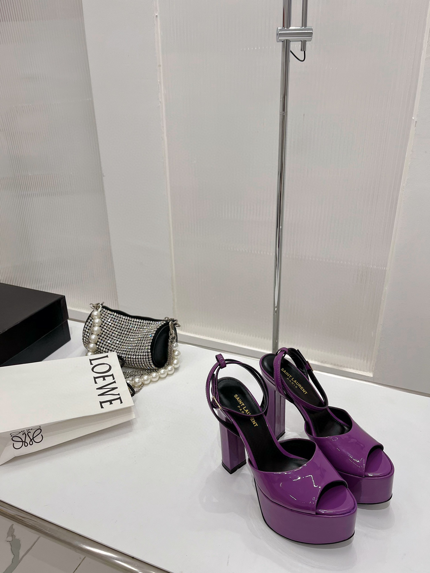 TOP Yves Saint Laurent YSL Saint Laurent Patent Leather Heels 16.5cm - 4 Colours