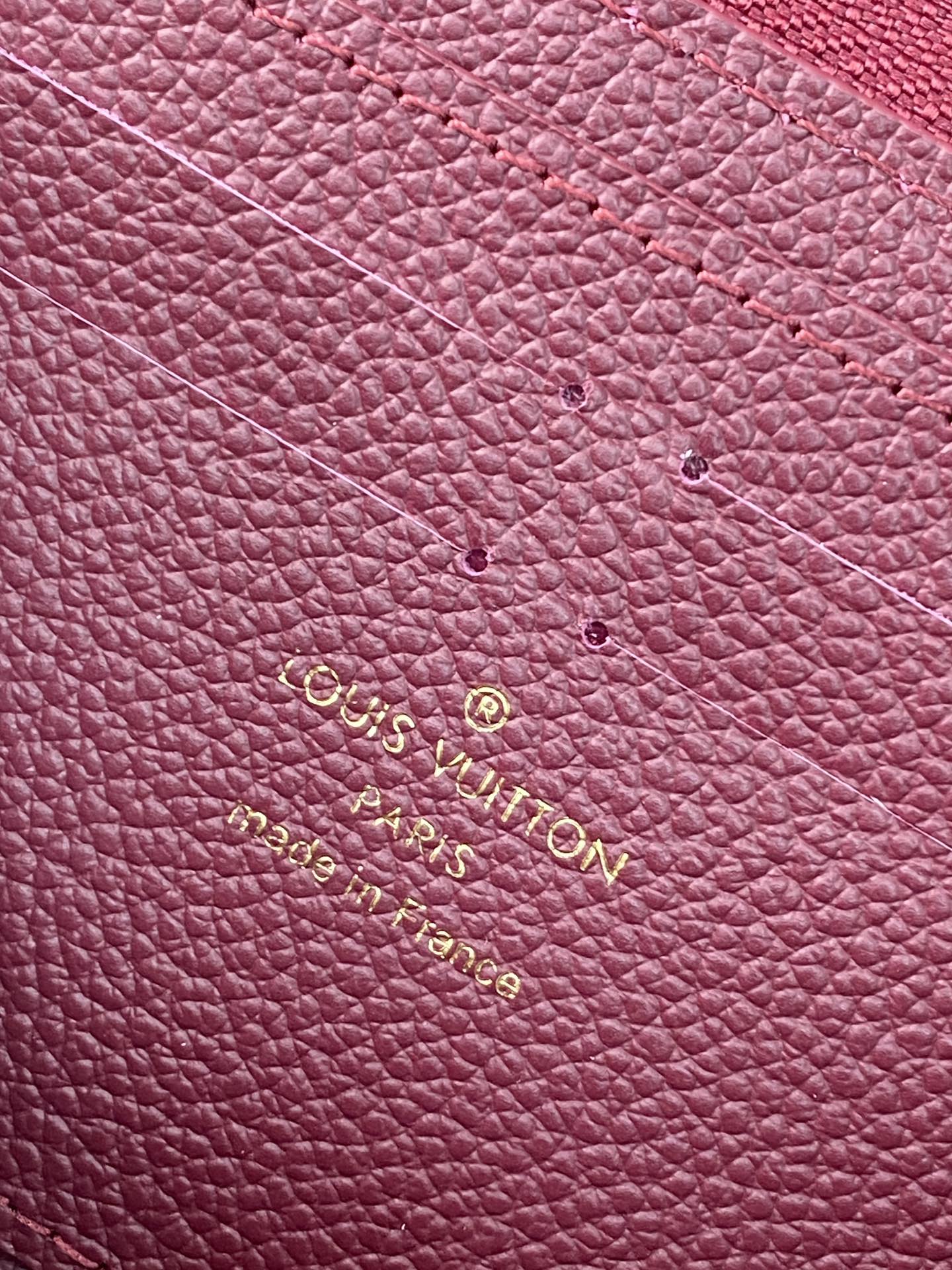 TOP Louis Vuitton LV Sarah Empreinte Wallet 19x10cm - Purple