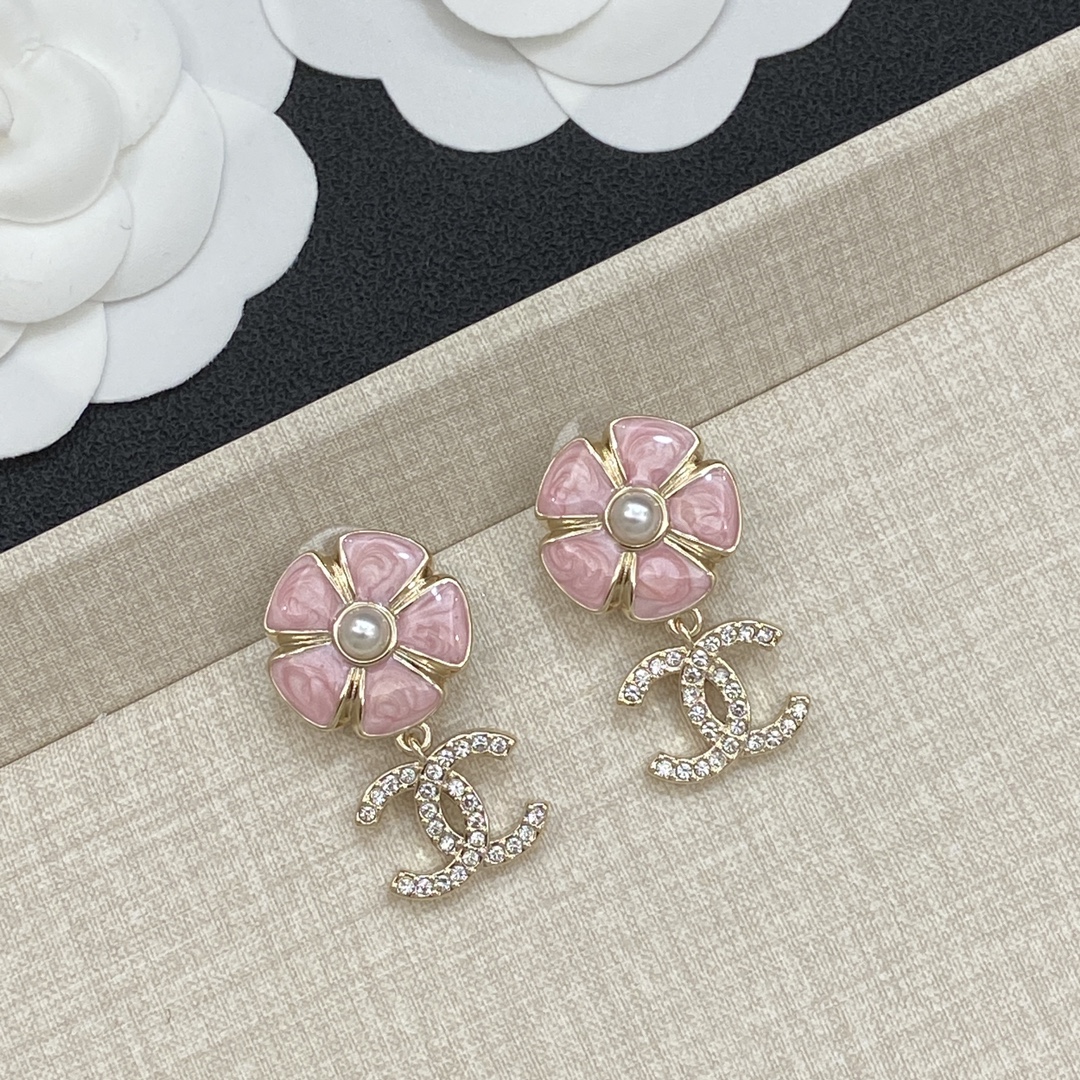 TOP CHANEL Earrings - Pink