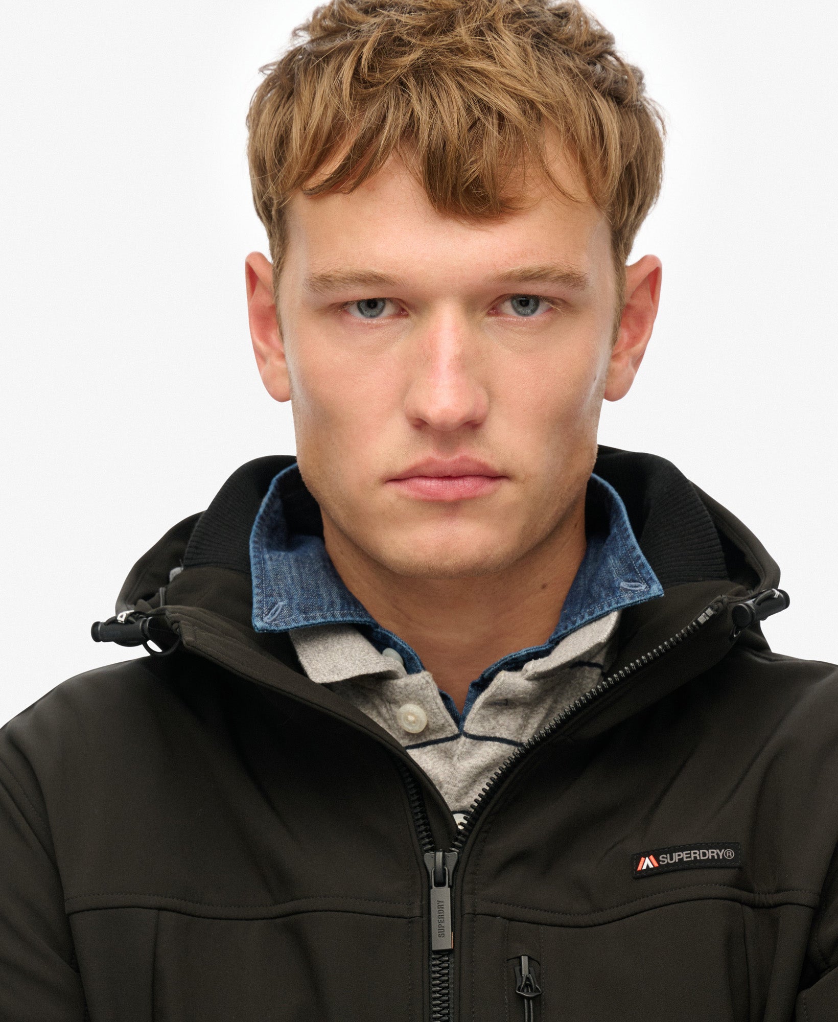 Hooded Soft Shell Trekker Jacket | Black