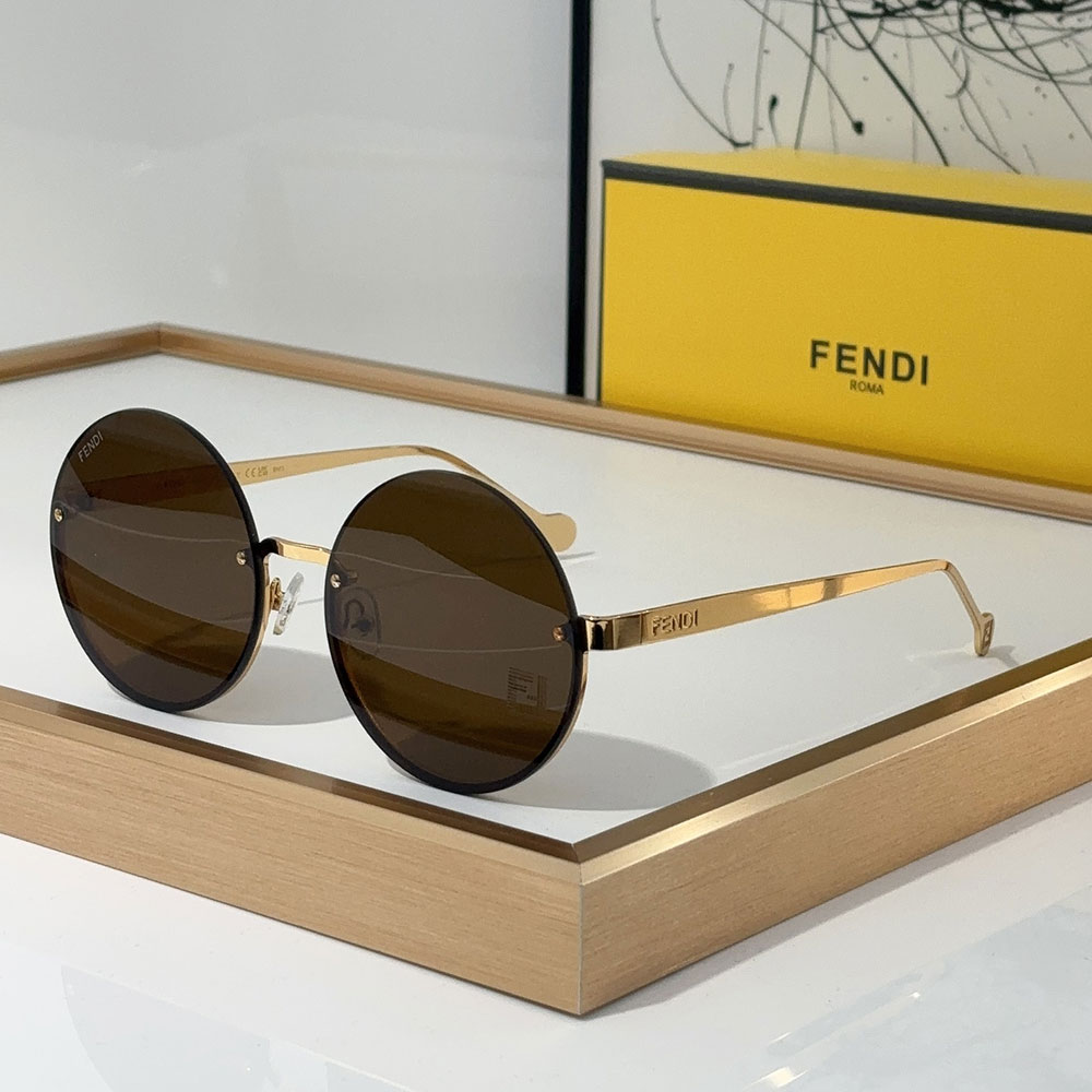 TJ Fendi  Lightweight Round Sunglasses Top quality （Replica）